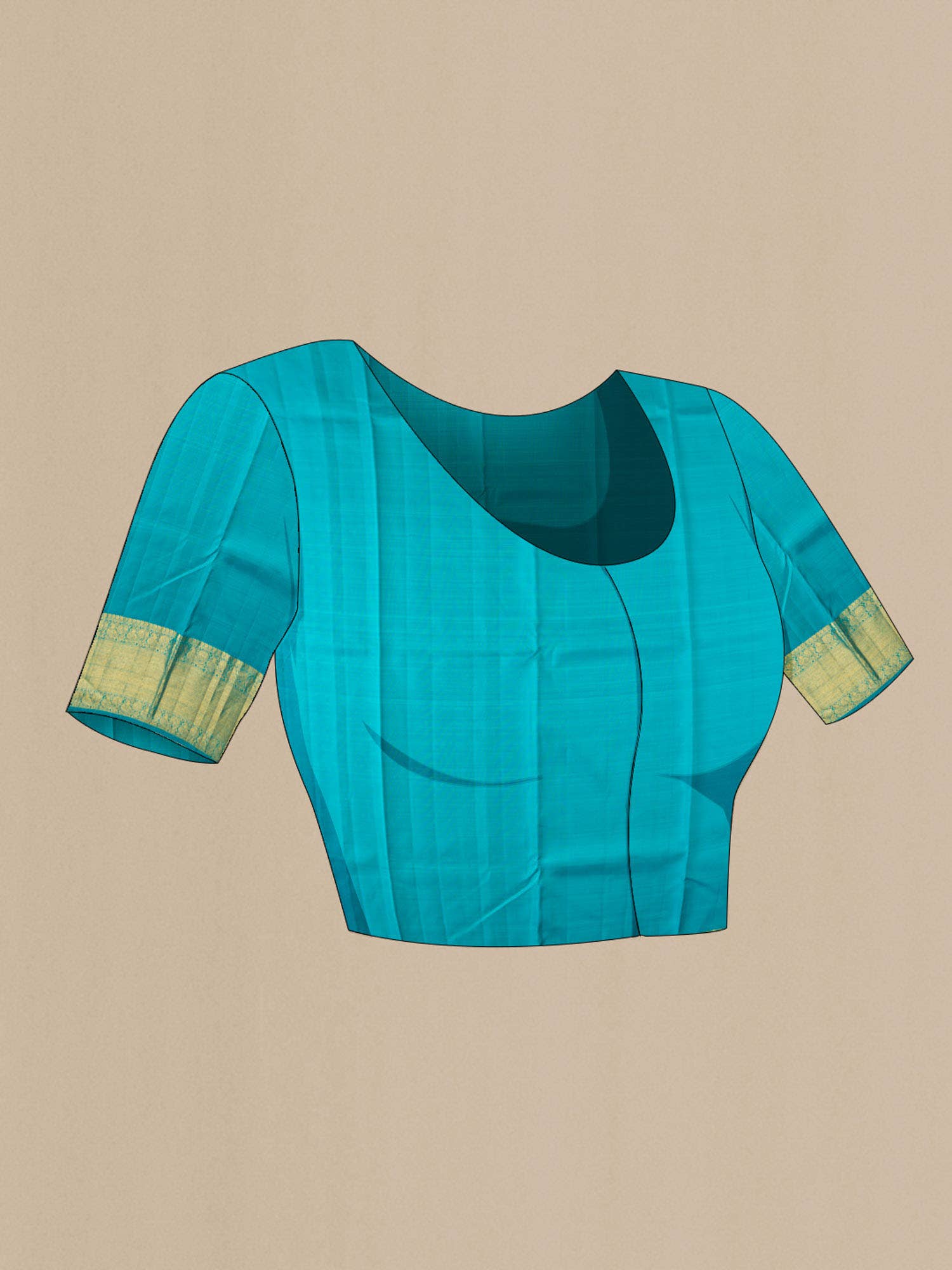 Blue Kanchipuram Silk Saree