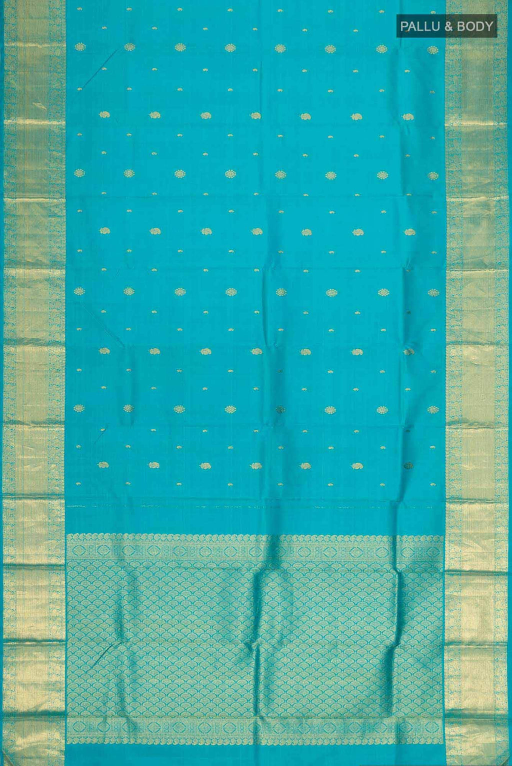 Blue Kanchipuram Silk Saree