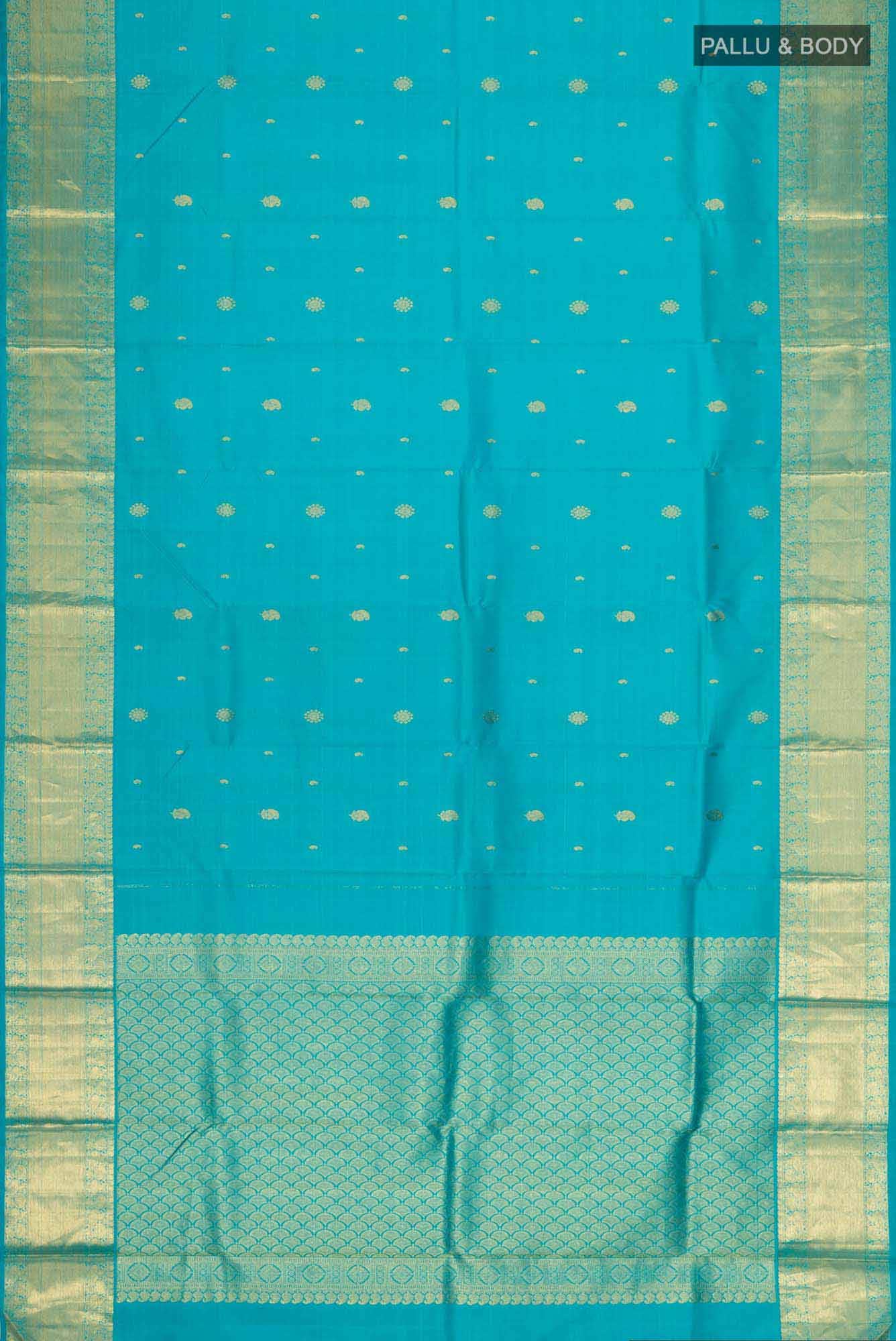 Blue Kanchipuram Silk Saree