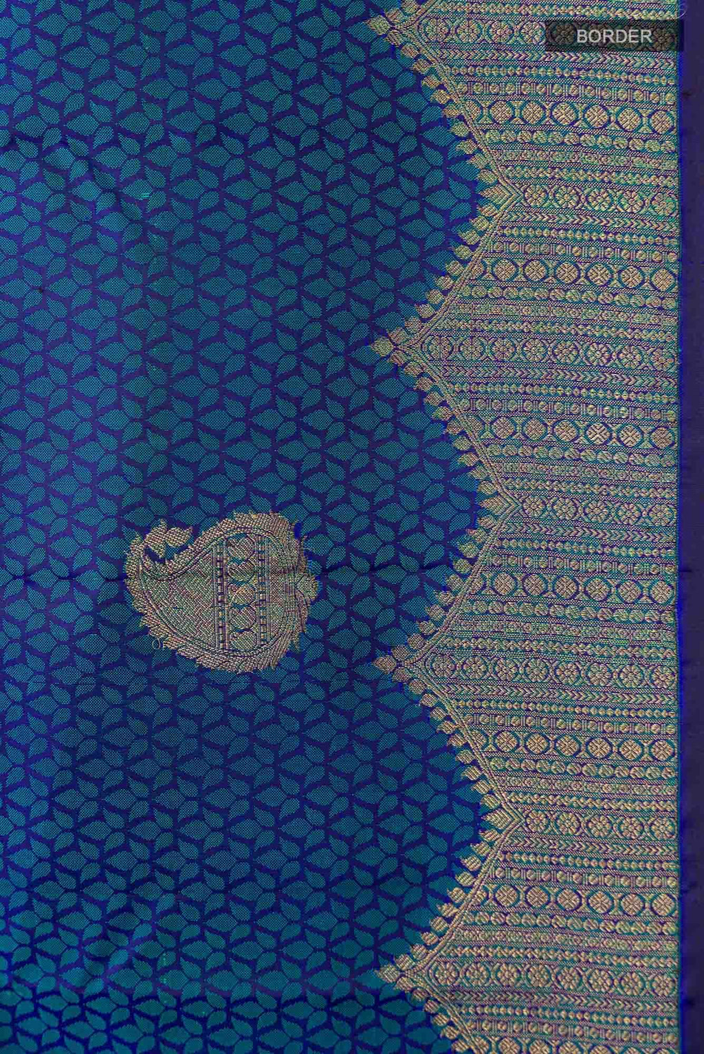 Blue Kanchipuram Silk Saree