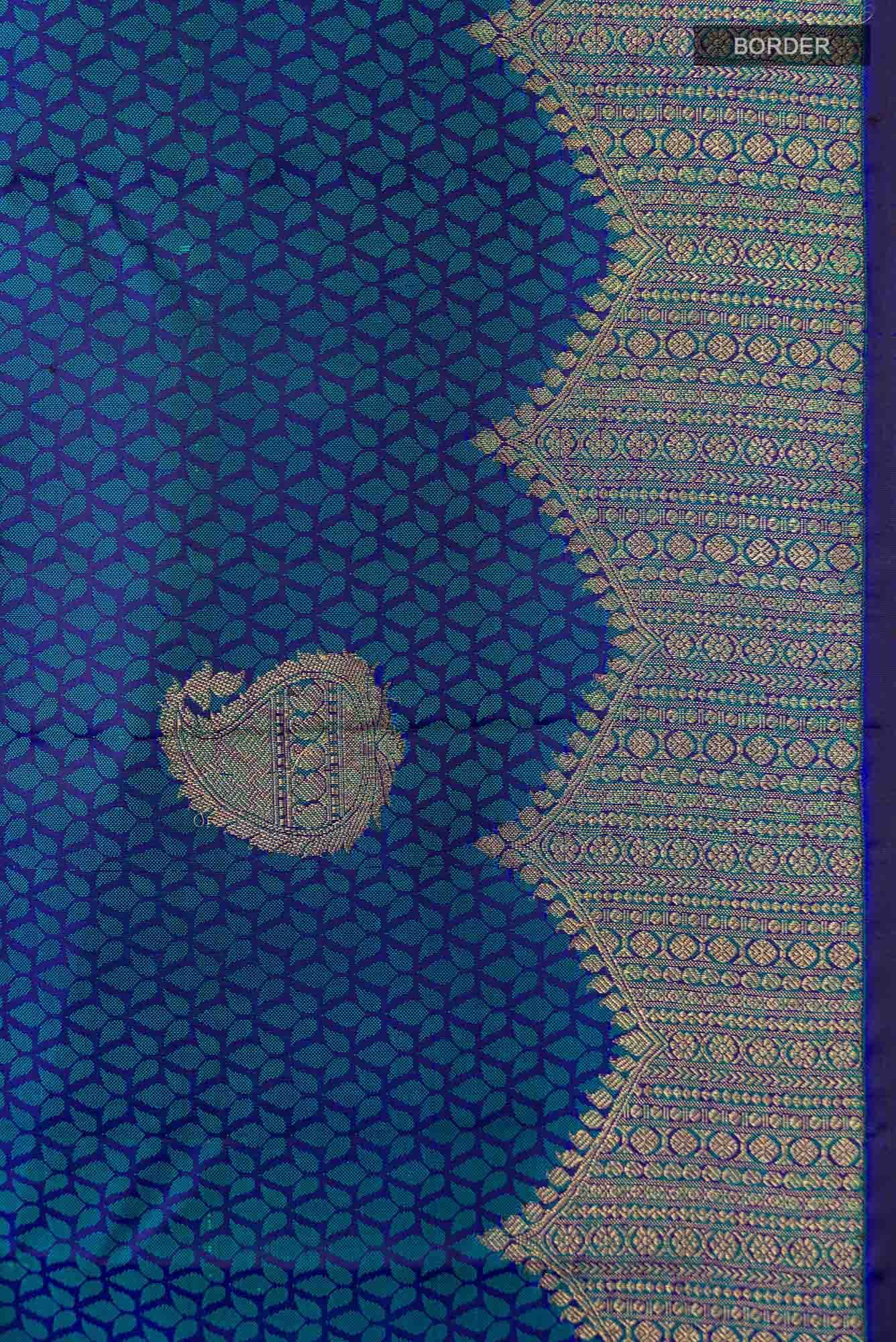 Blue Kanchipuram Silk Saree