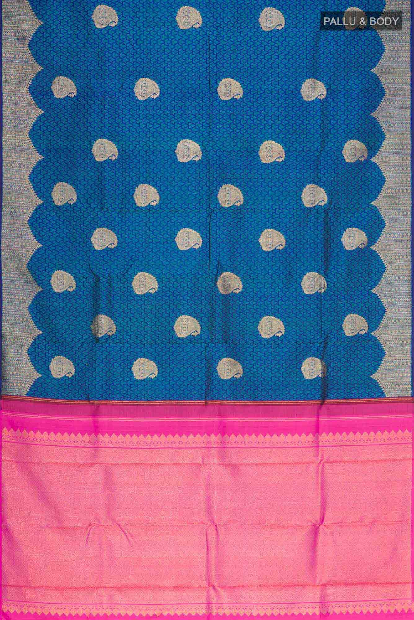 Blue Kanchipuram Silk Saree