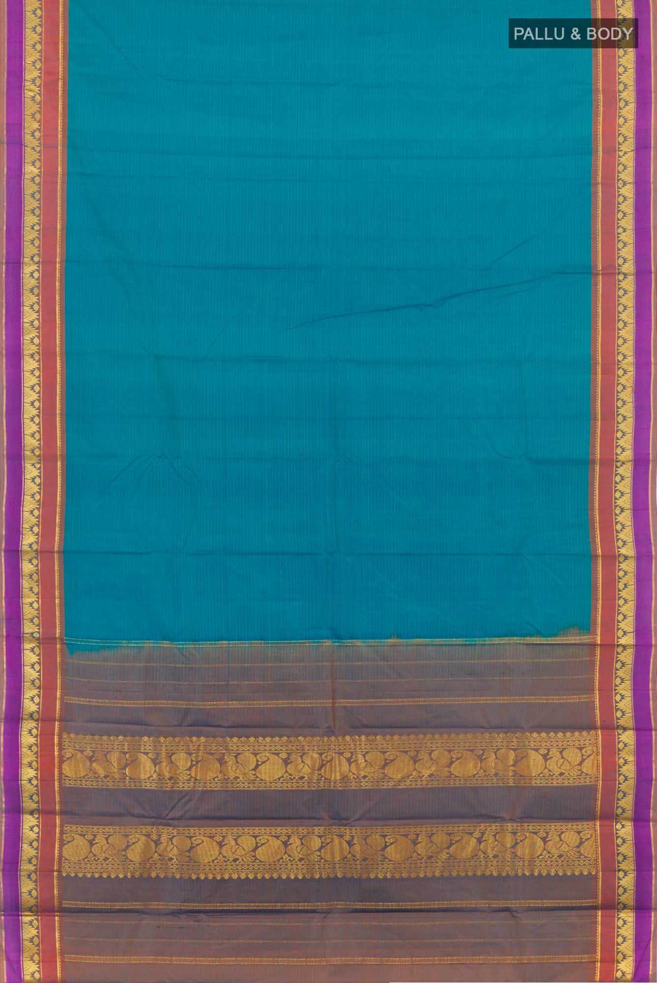 Blue Kanchipuram Silk Saree