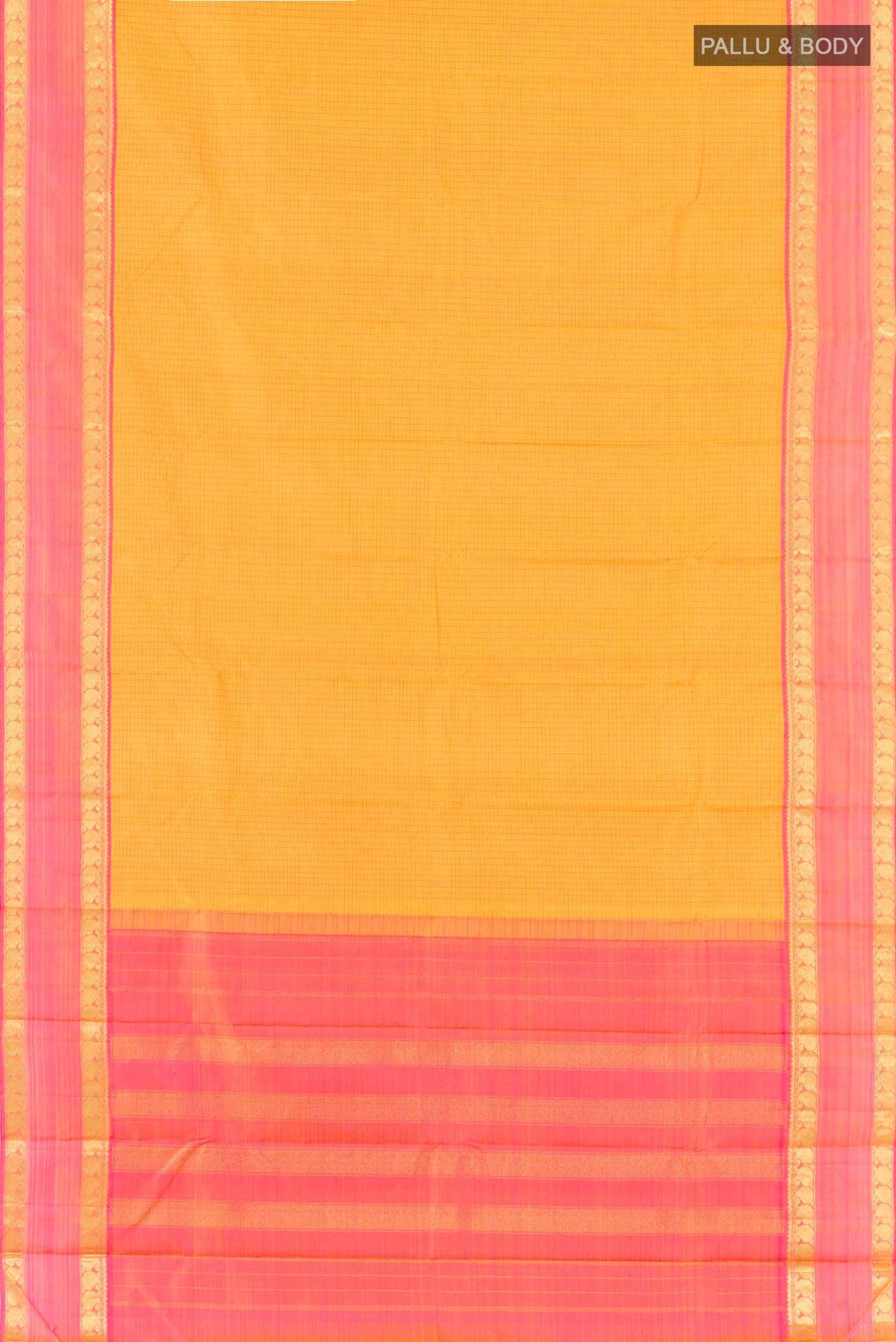 Mustard Kanchipuram Silk Saree