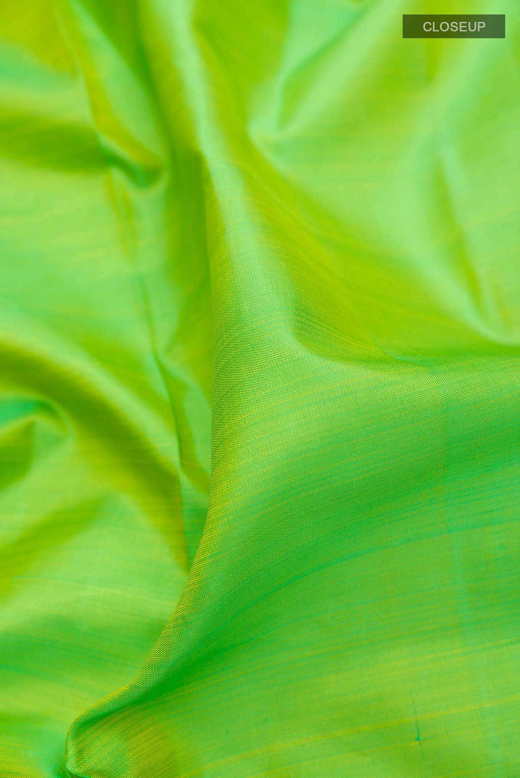Pure Silk Pure Zari Parrot Green Kanchipuram Saree