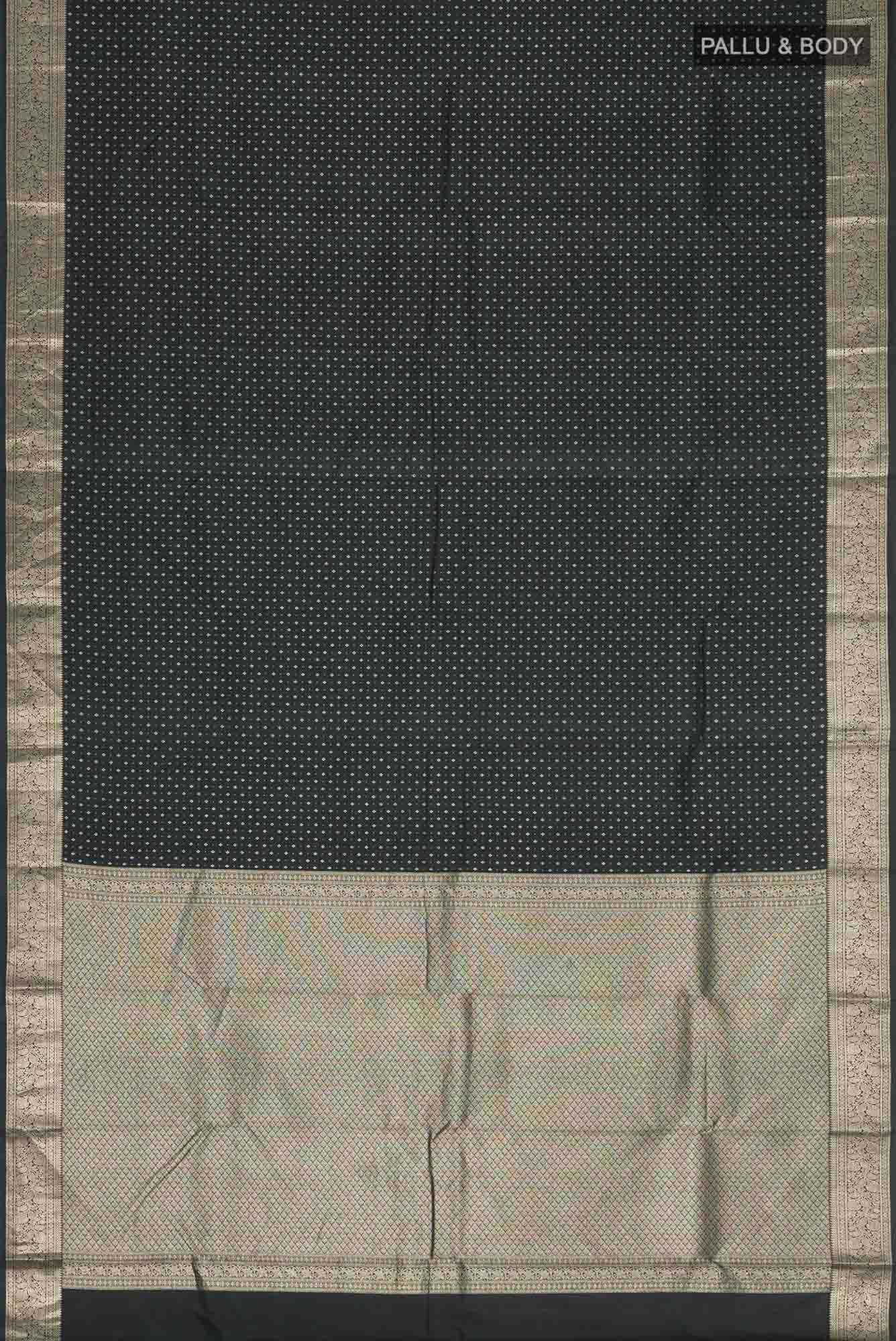 Black Kanchipuram Silk Saree
