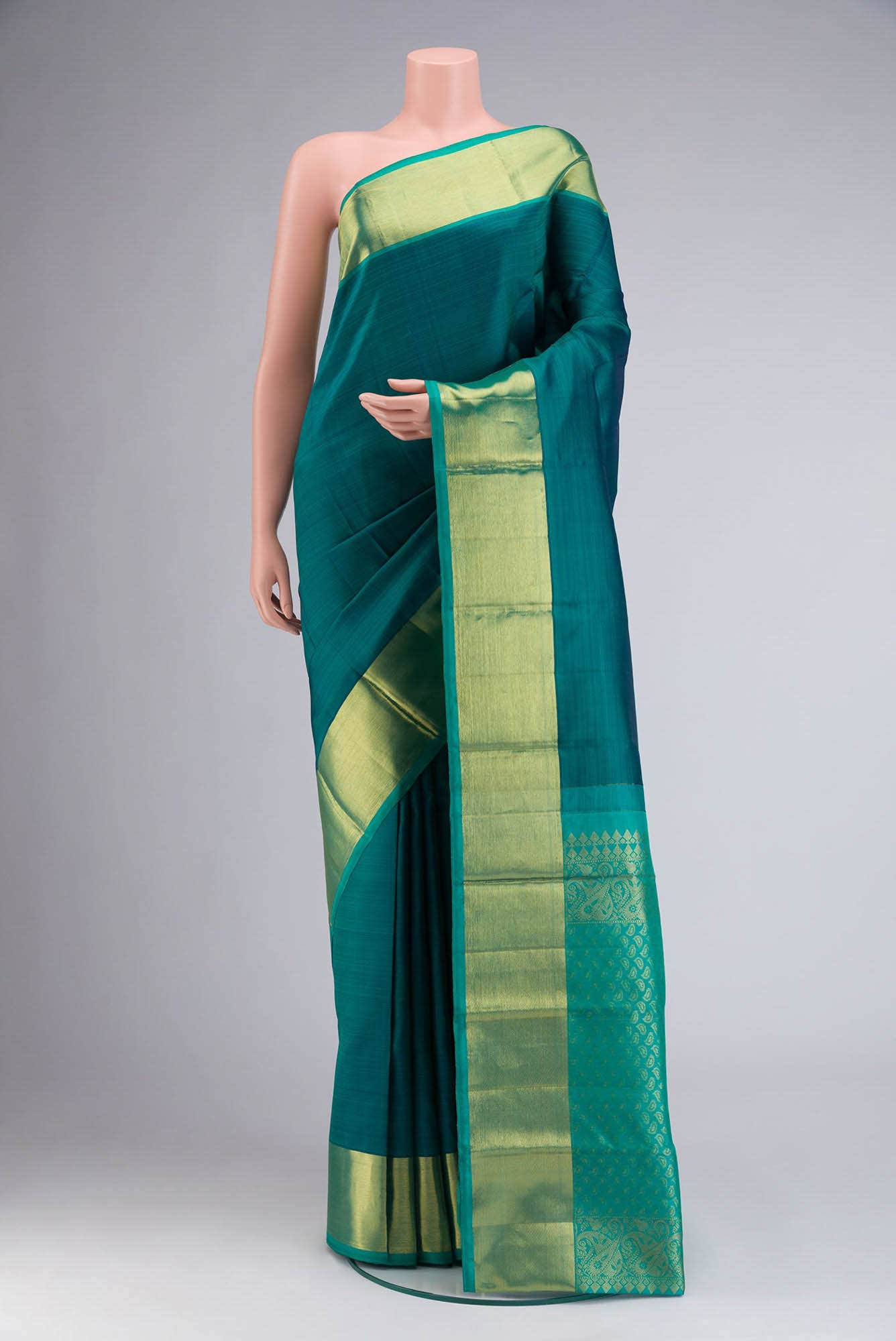 Blue Kanchipuram Silk Saree