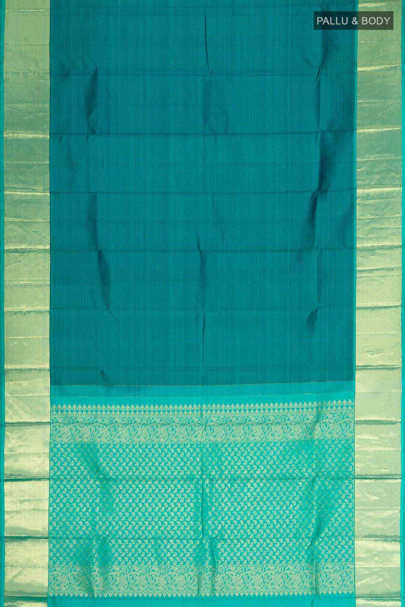 Blue Kanchipuram Silk Saree