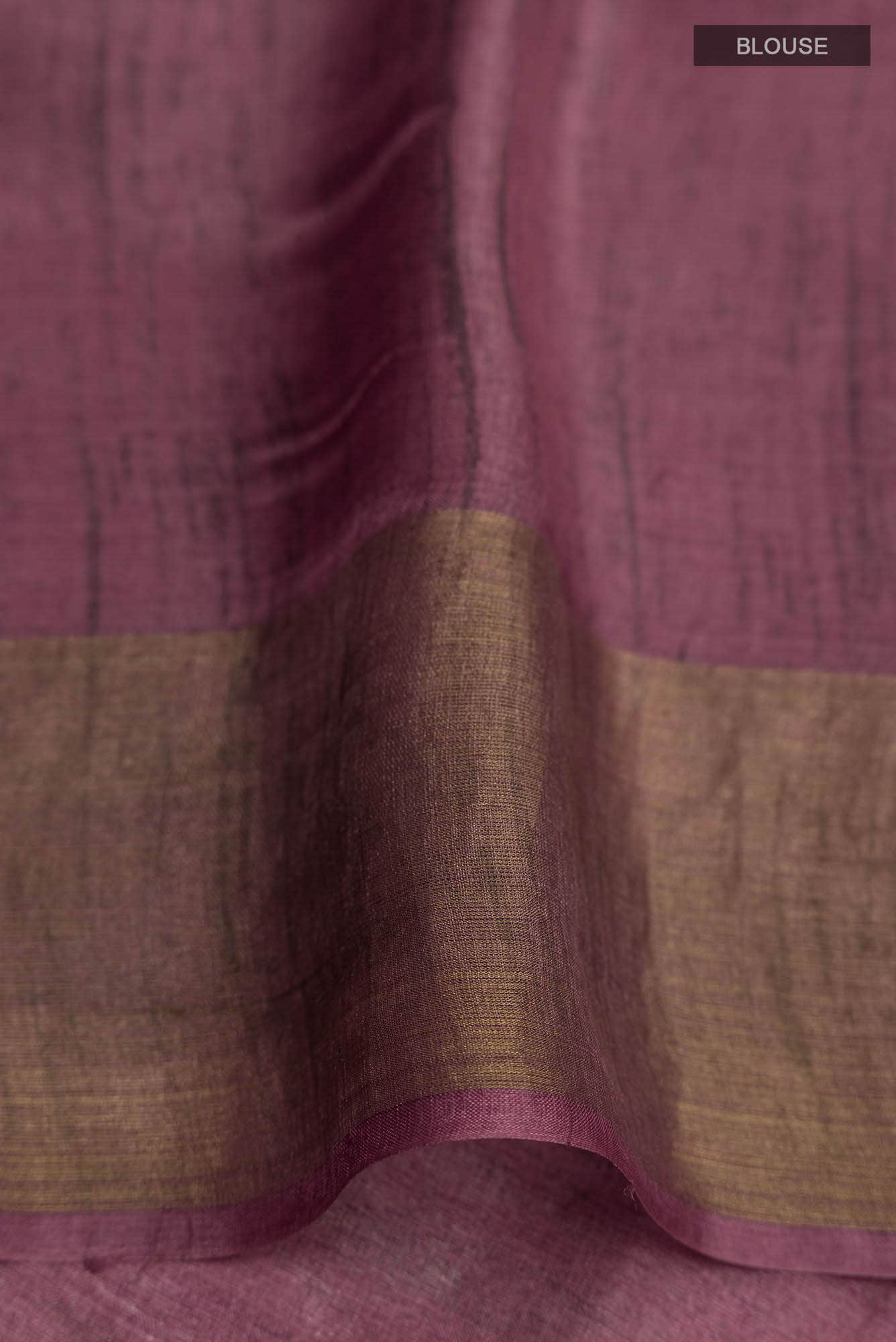 Beige Tussar Silk Saree
