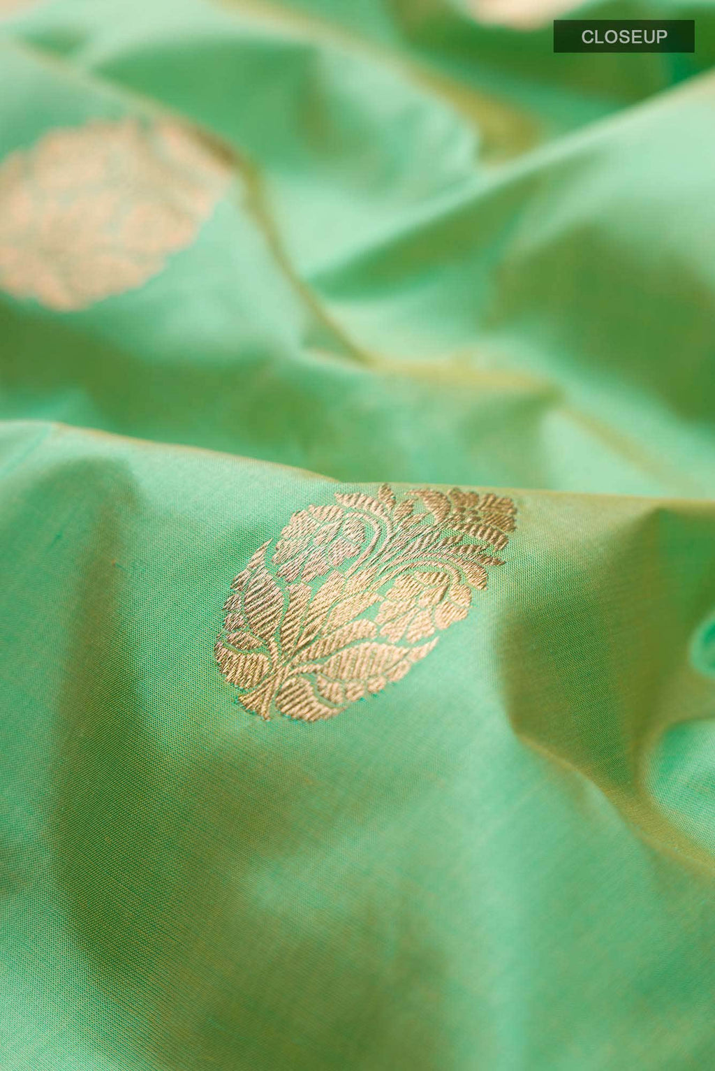 Green Banarasi Katan Silk Saree