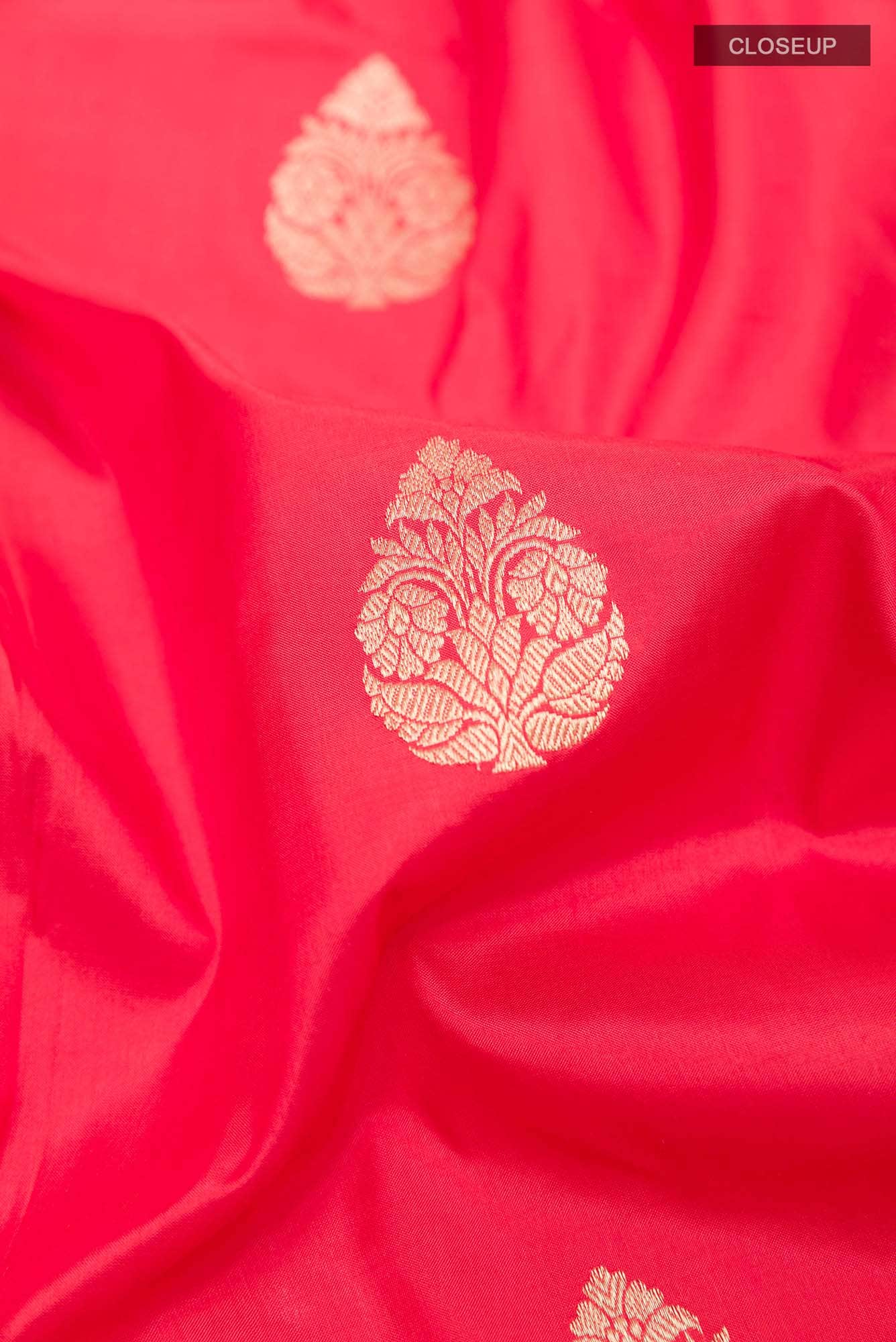Red Banarasi Katan Silk Saree