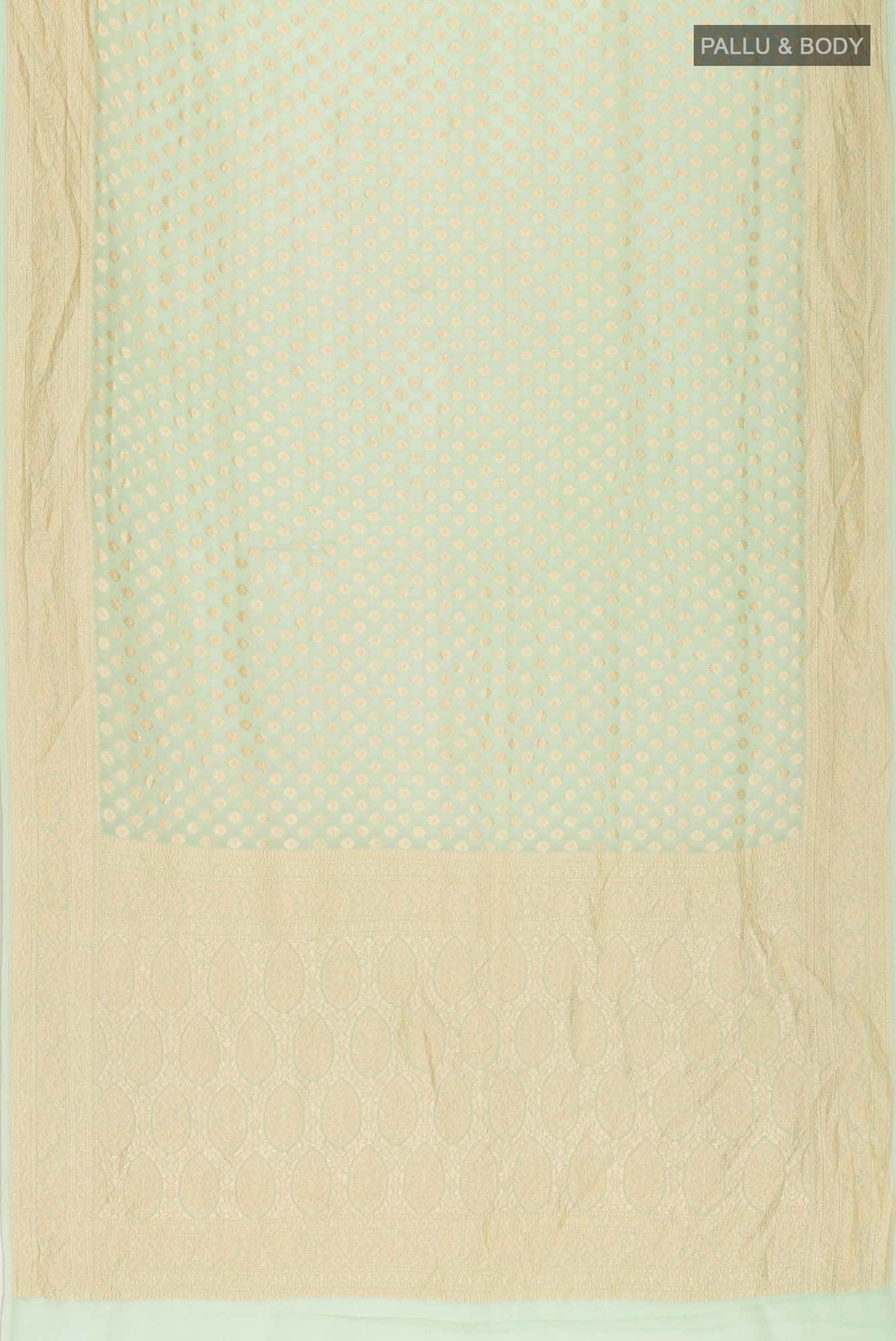 Green Banarasi Georgette Saree