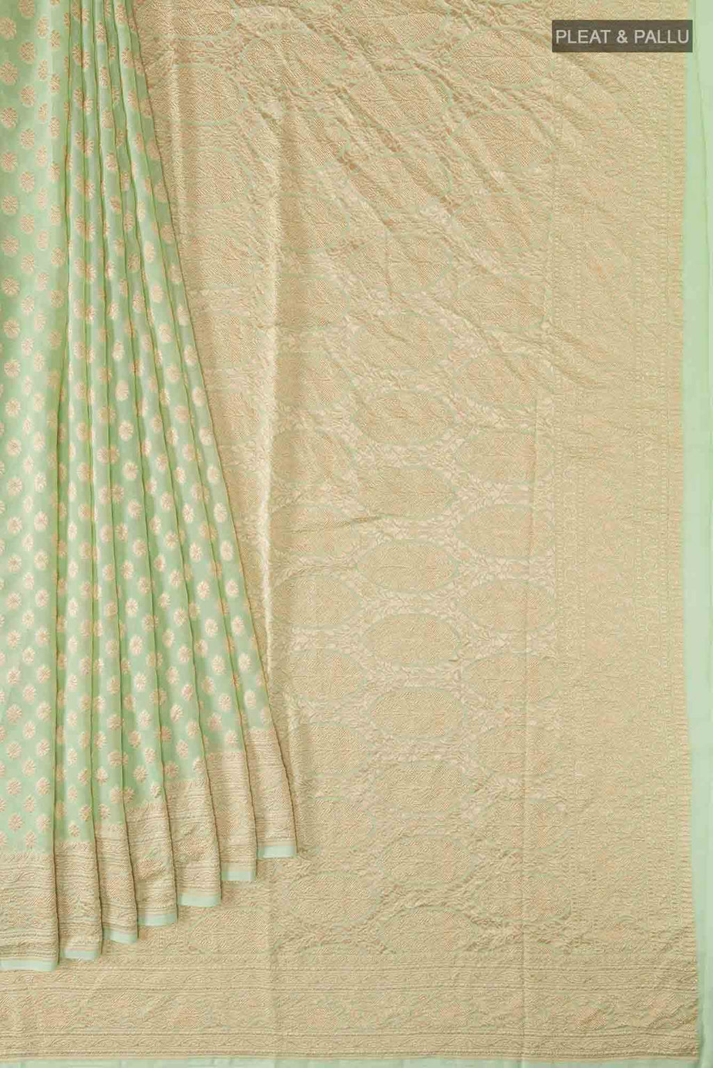 Green Banarasi Georgette Saree