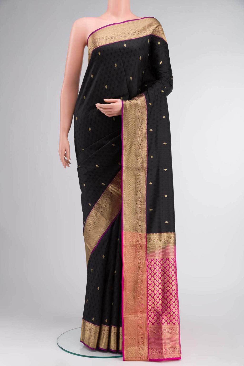 Black Soft Silk Saree