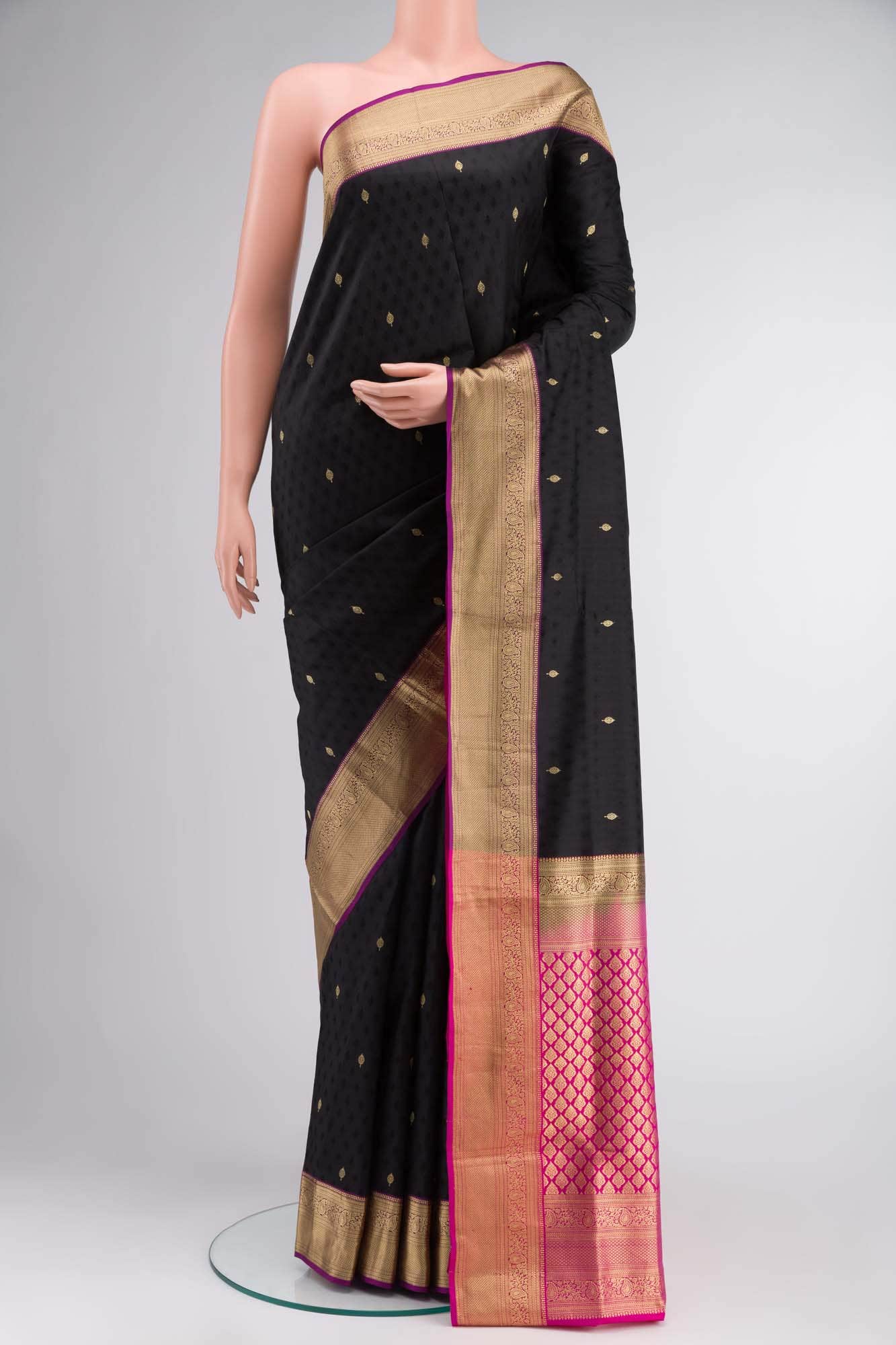 Black Soft Silk Saree