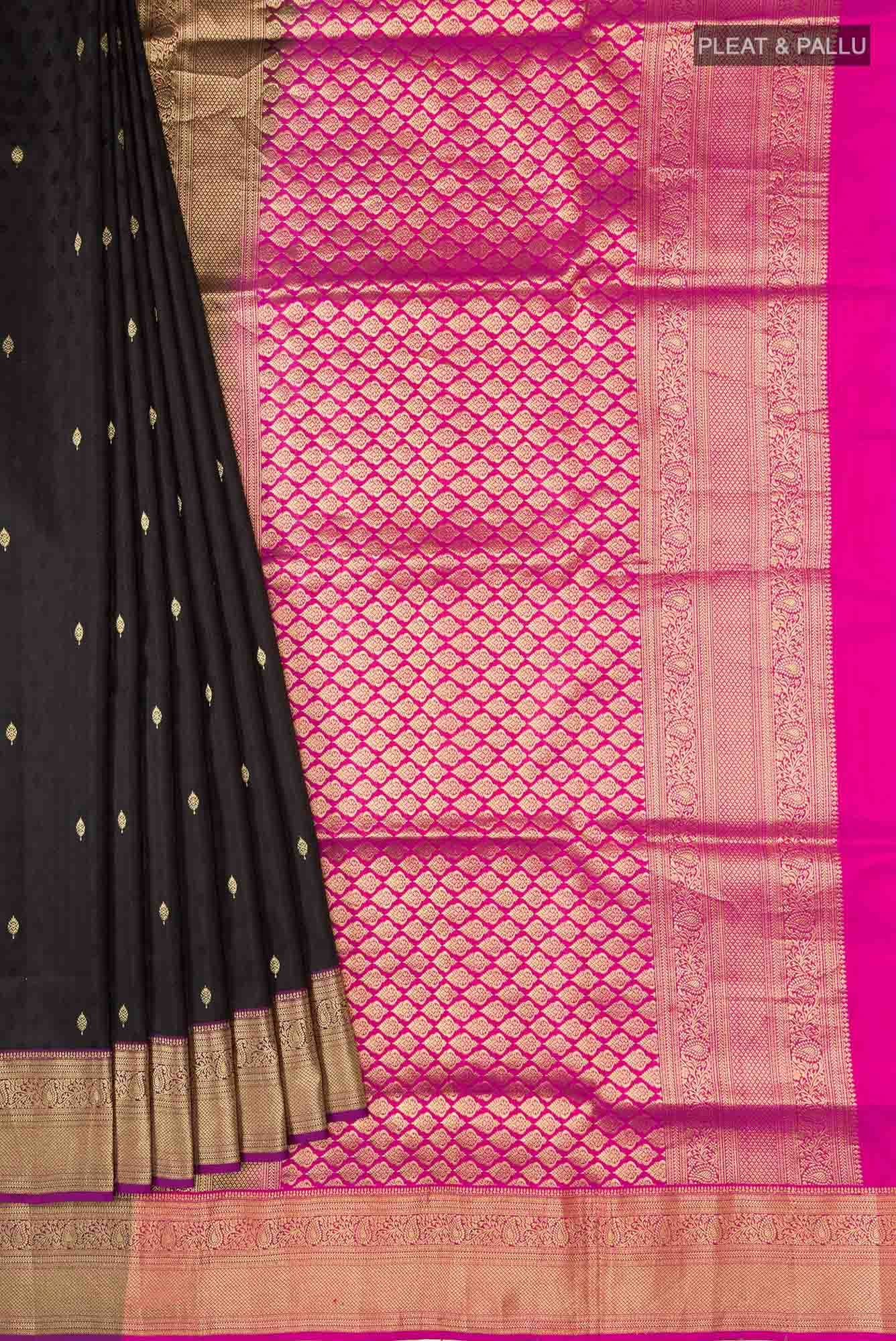 Black Soft Silk Saree