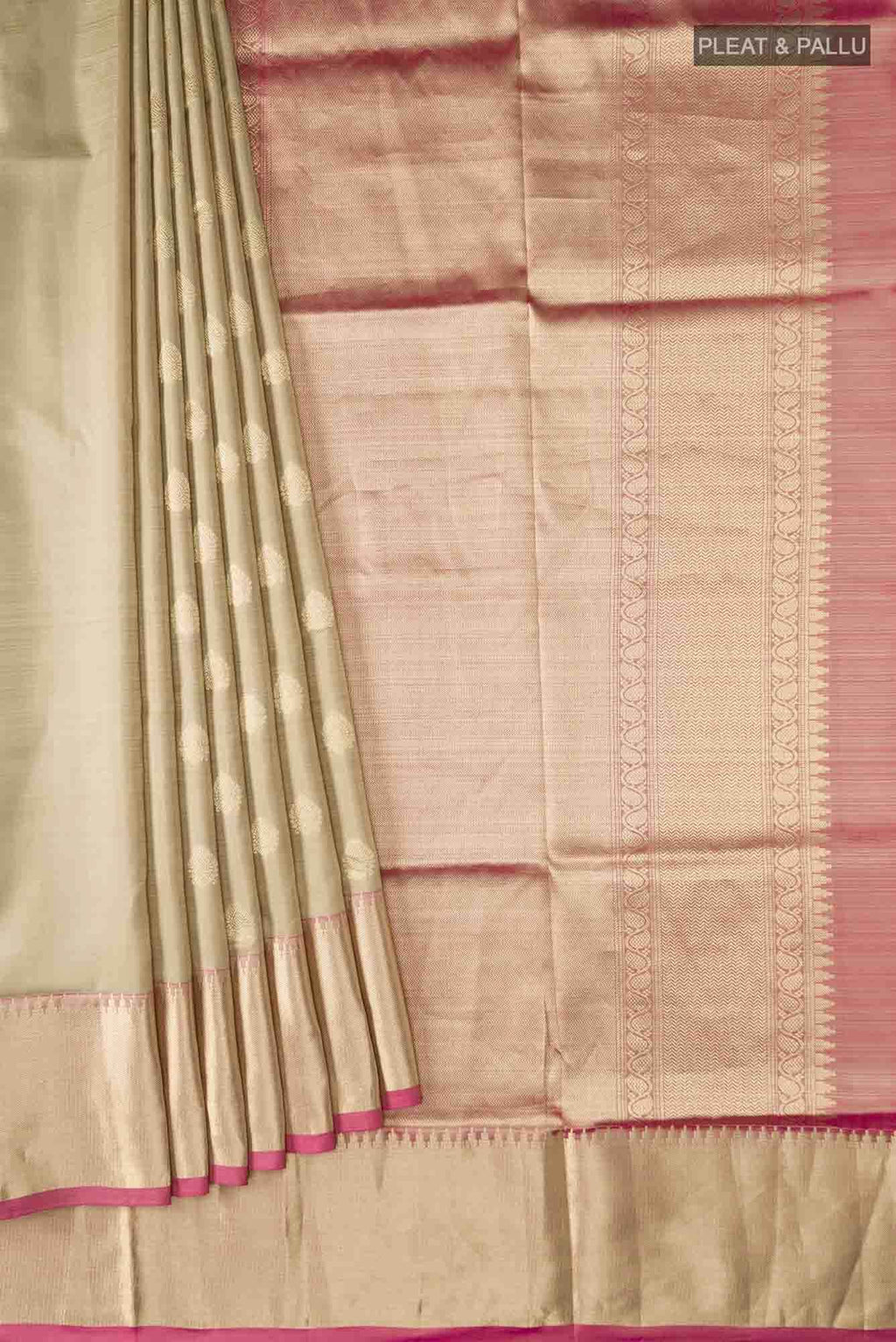 Beige Soft Silk Saree