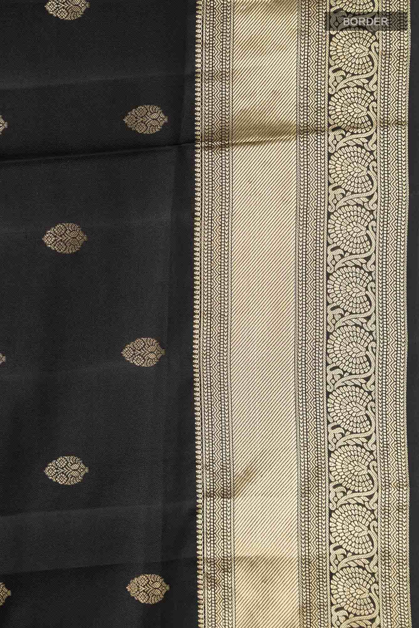 Black Soft Silk Saree