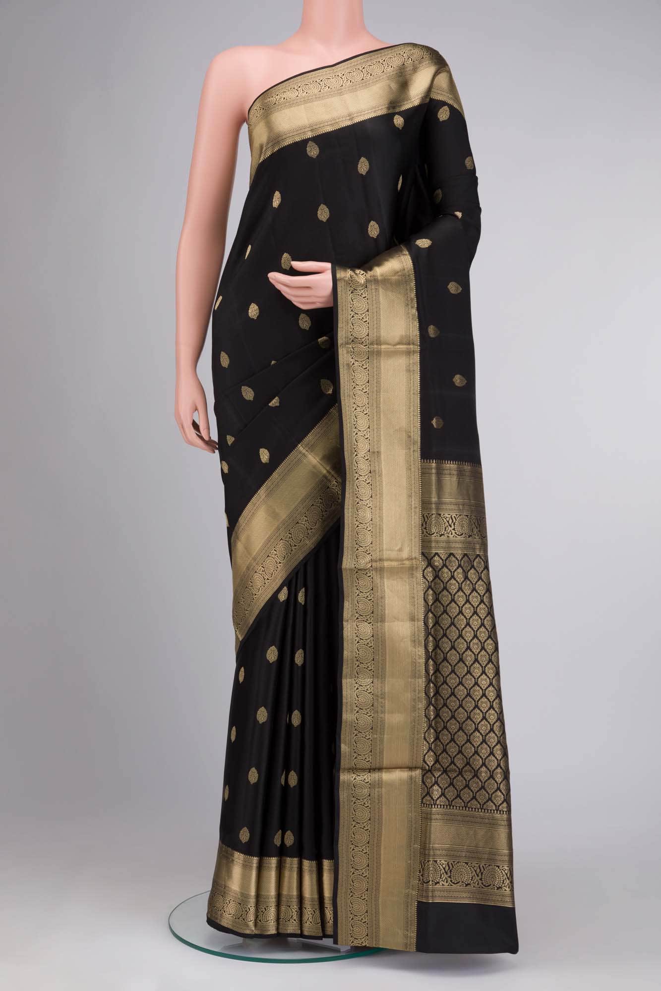 Black Soft Silk Saree