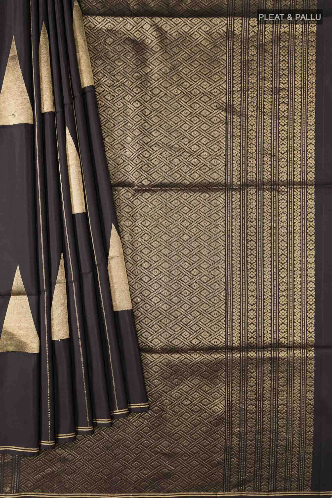 Black Soft Silk Saree