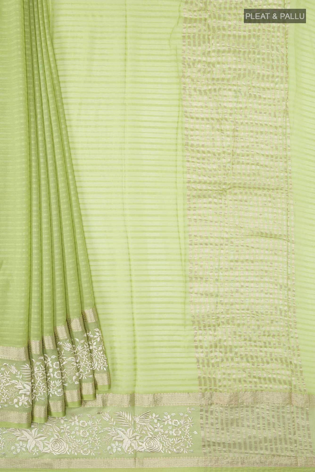 Green Chiffon Saree