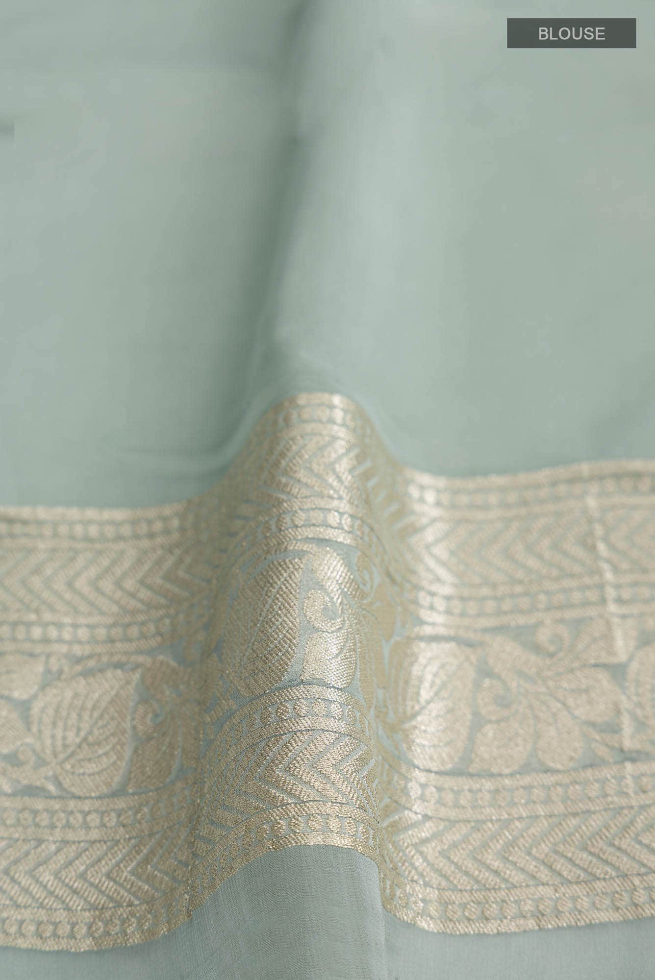 Green Banarasi Georgette Saree
