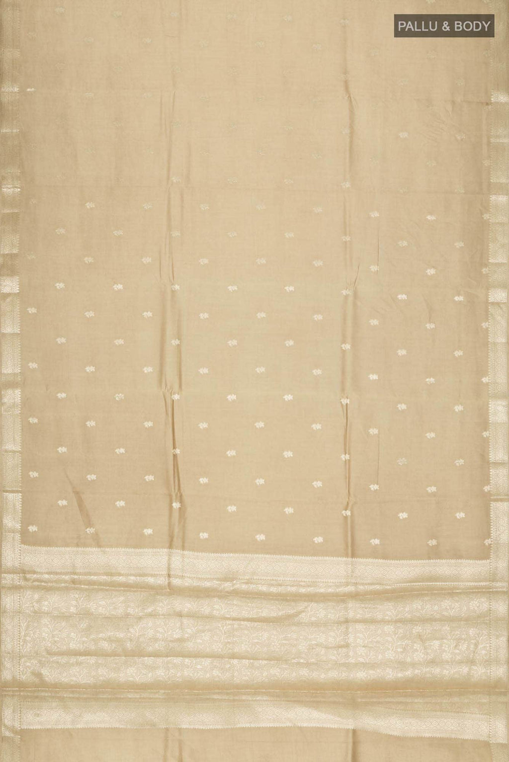 Beige Banarasi Raw Silk Saree