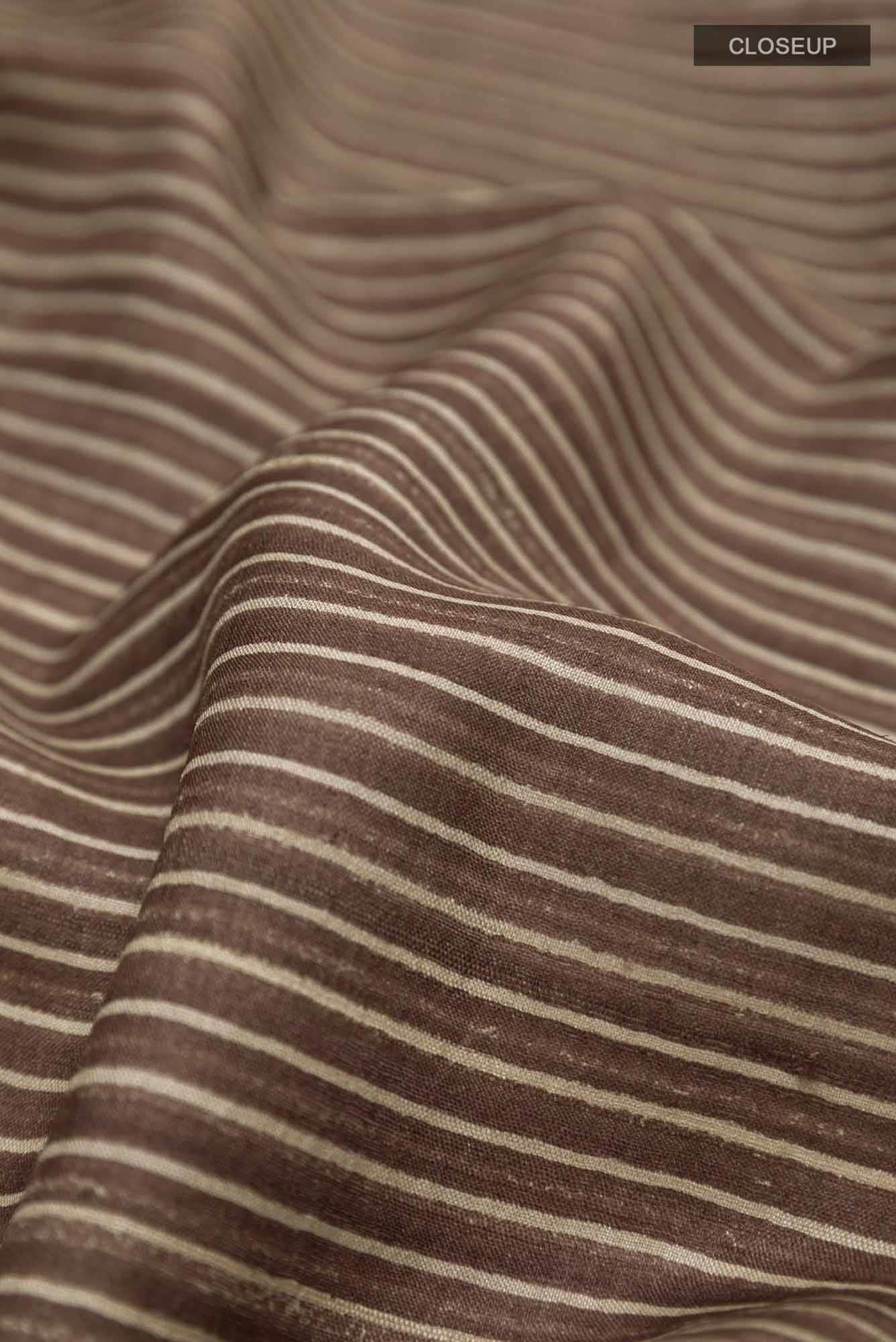 Brown Tussar Saree