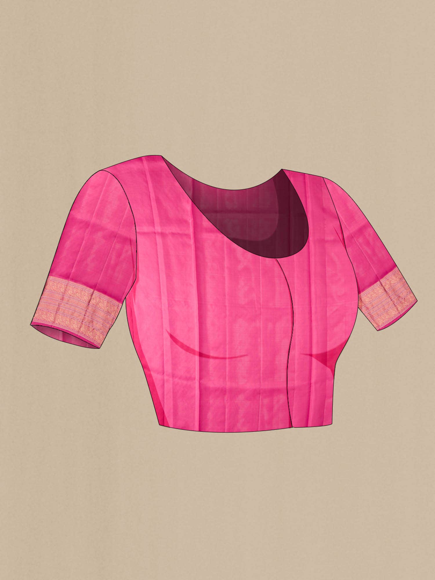 Pink Soft Silk Saree