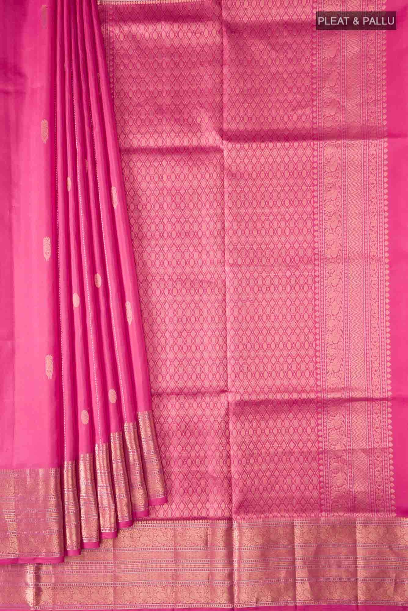 Pink Soft Silk Saree
