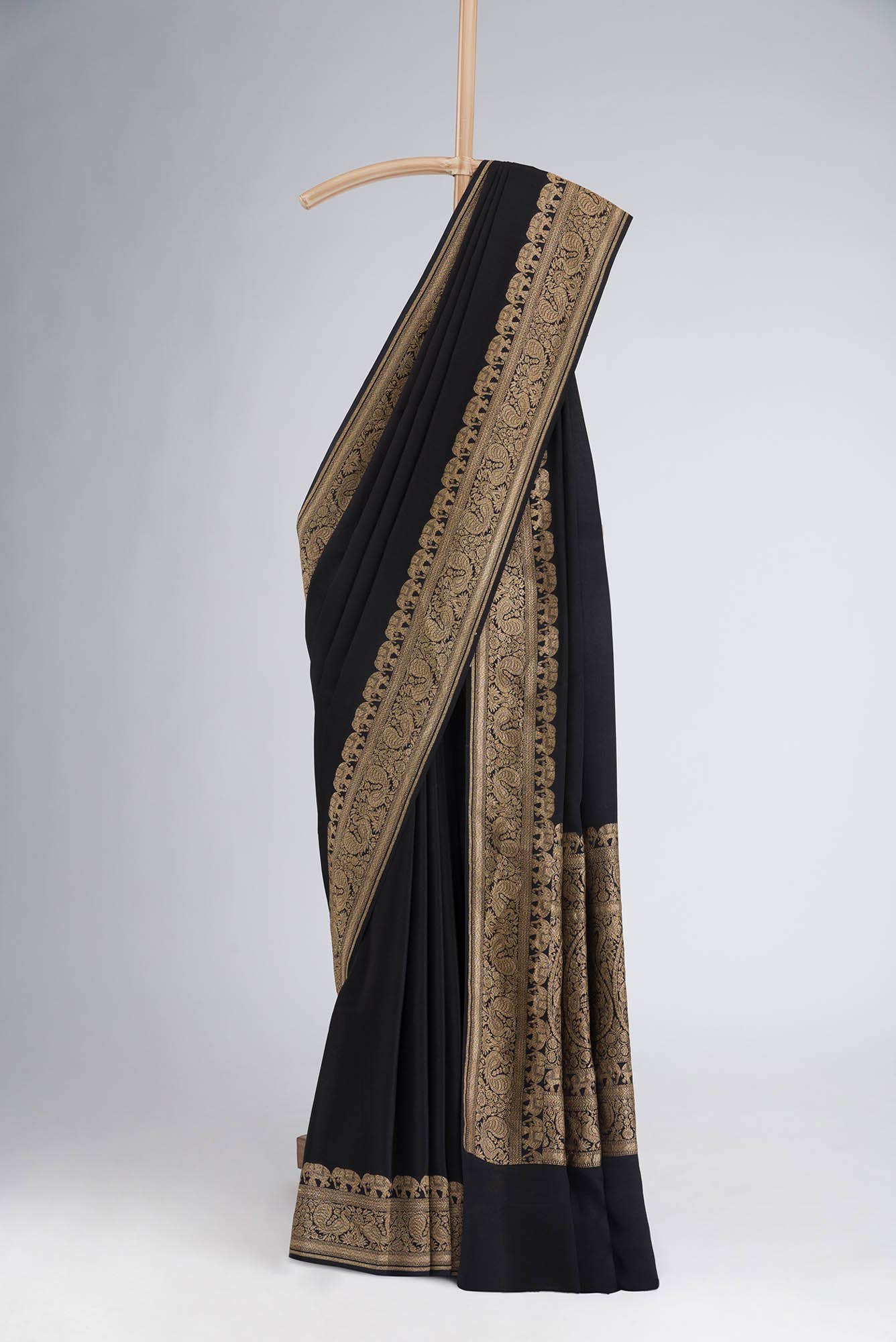 Black Banarasi Georgette Saree