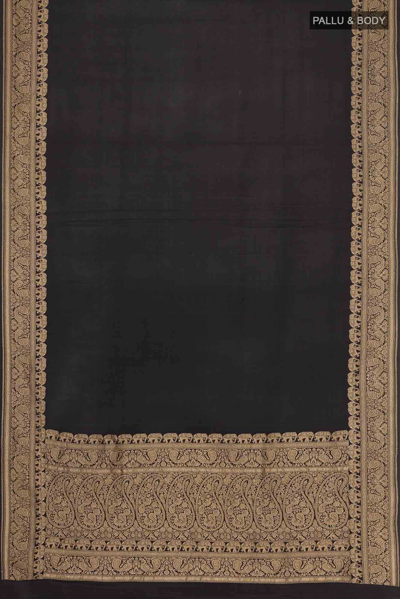 Black Banarasi Georgette Saree