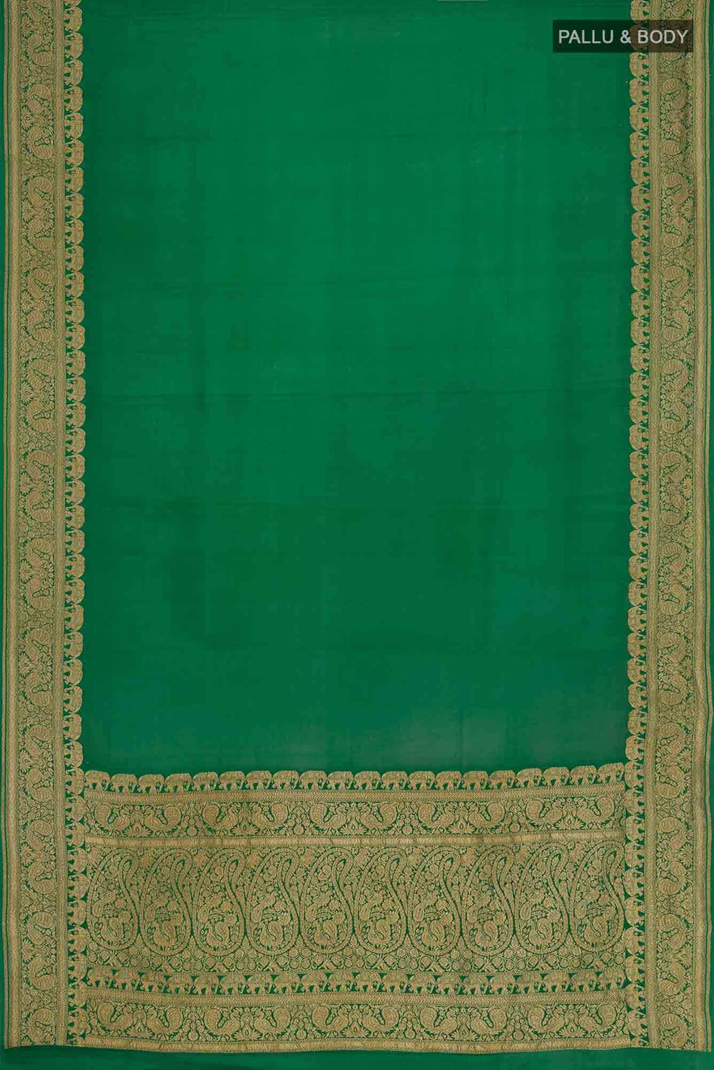 Green Banarasi Georgette Saree