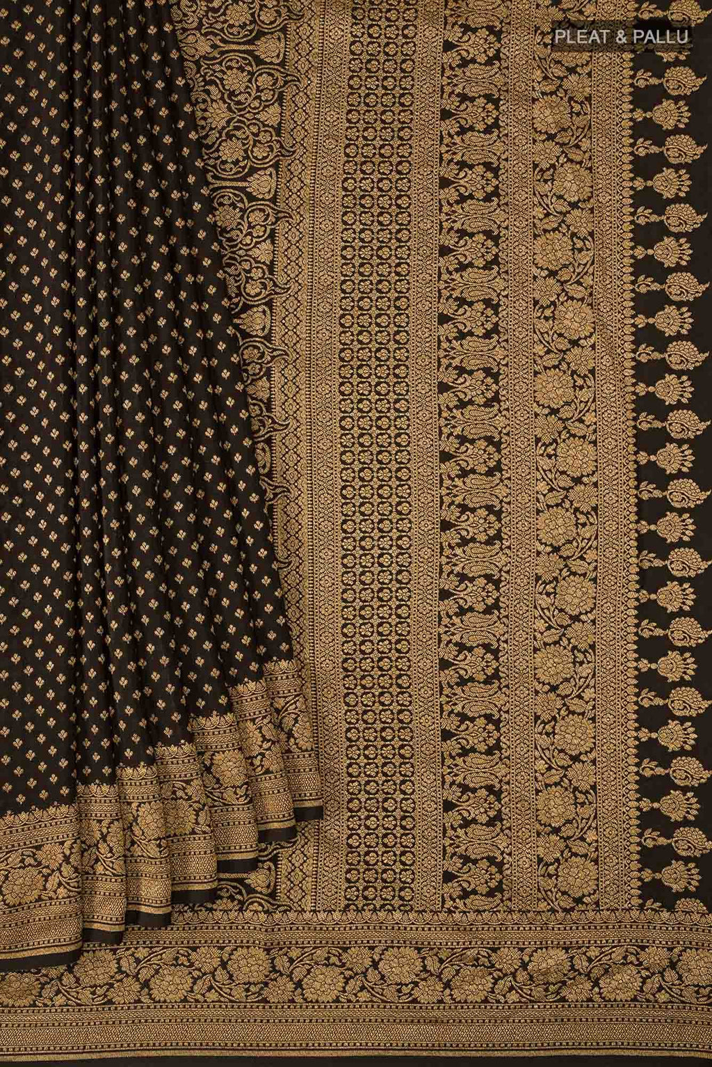 Black Banarasi Georgette Saree