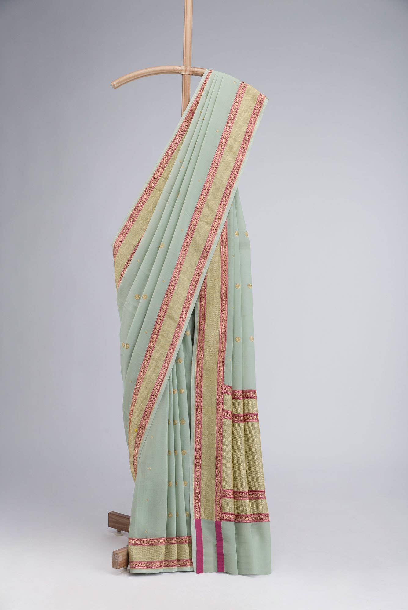Green Banarasi Georgette Saree
