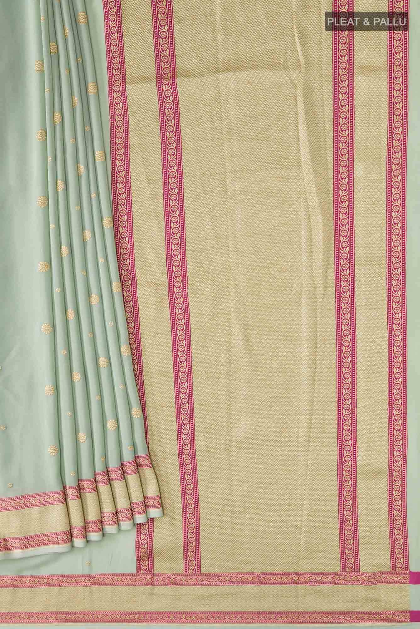 Green Banarasi Georgette Saree