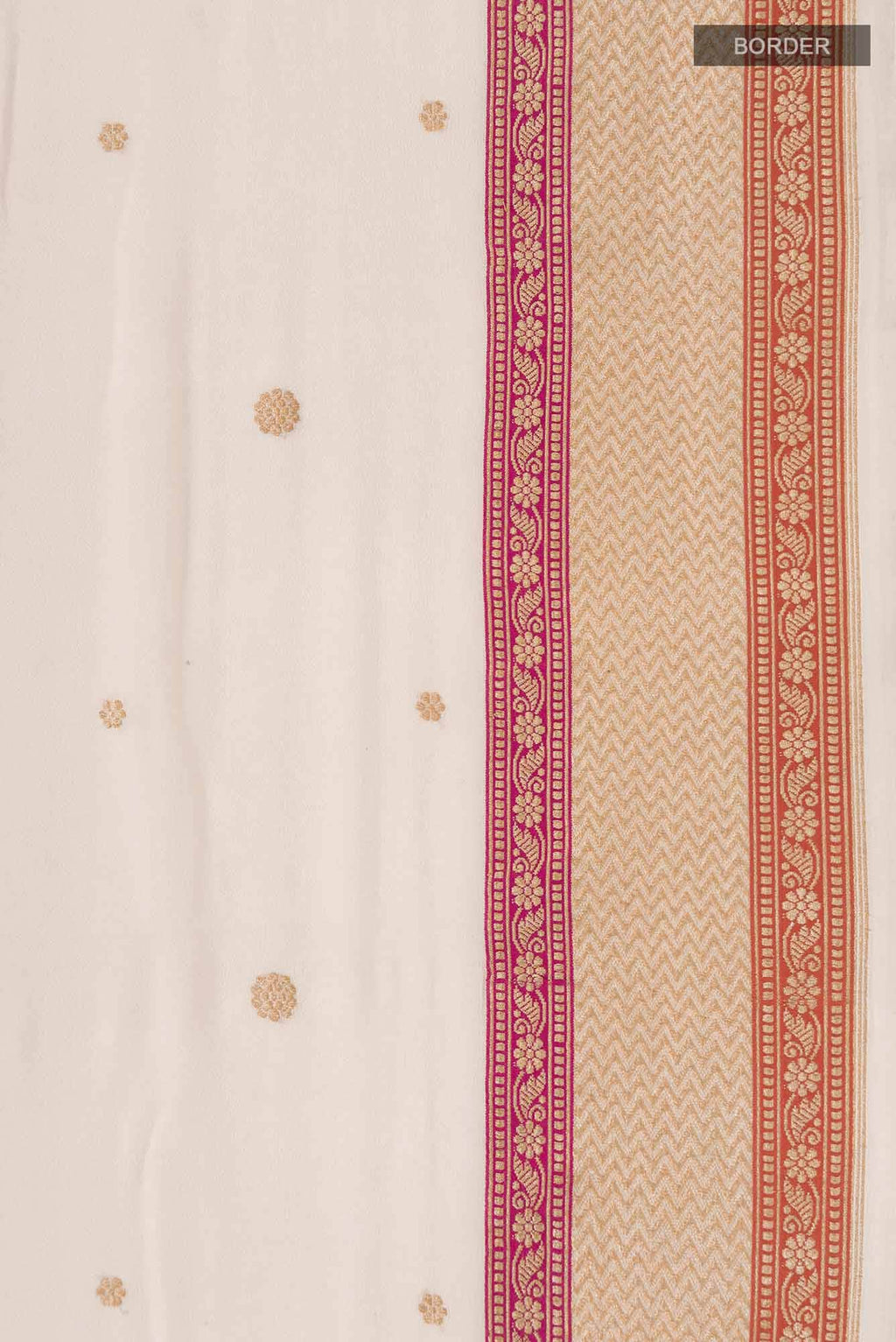 Beige Banarasi Georgette Saree