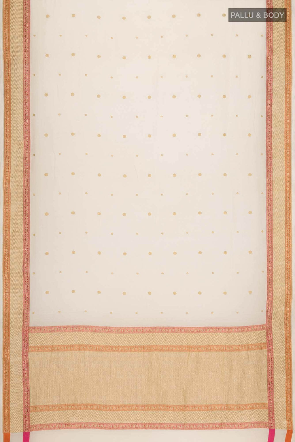 Beige Banarasi Georgette Saree