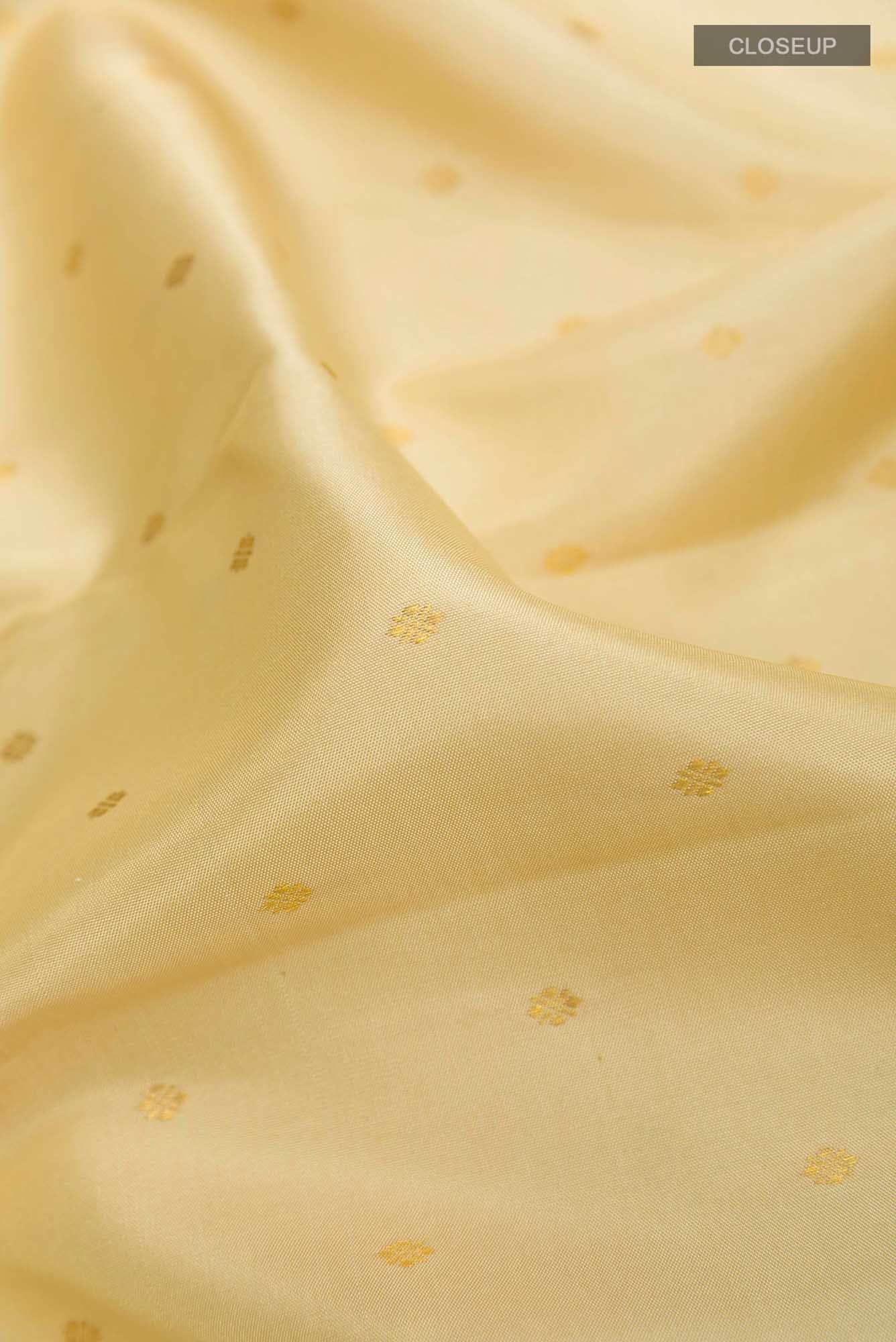 Beige Kanchipuram Silk Saree