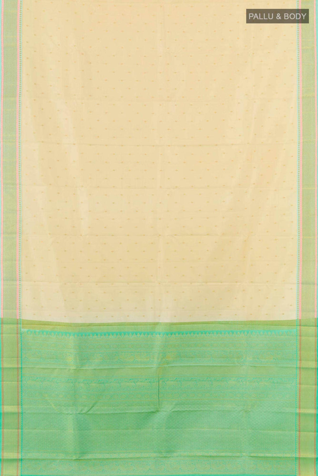 Beige Kanchipuram Silk Saree