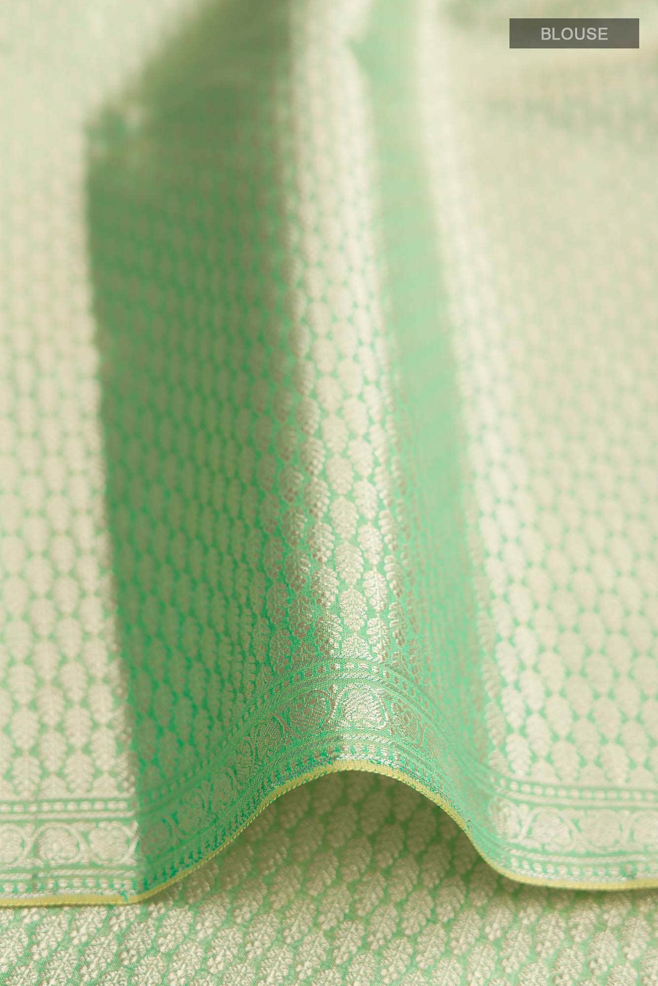 Green Blended Art Silk Saree