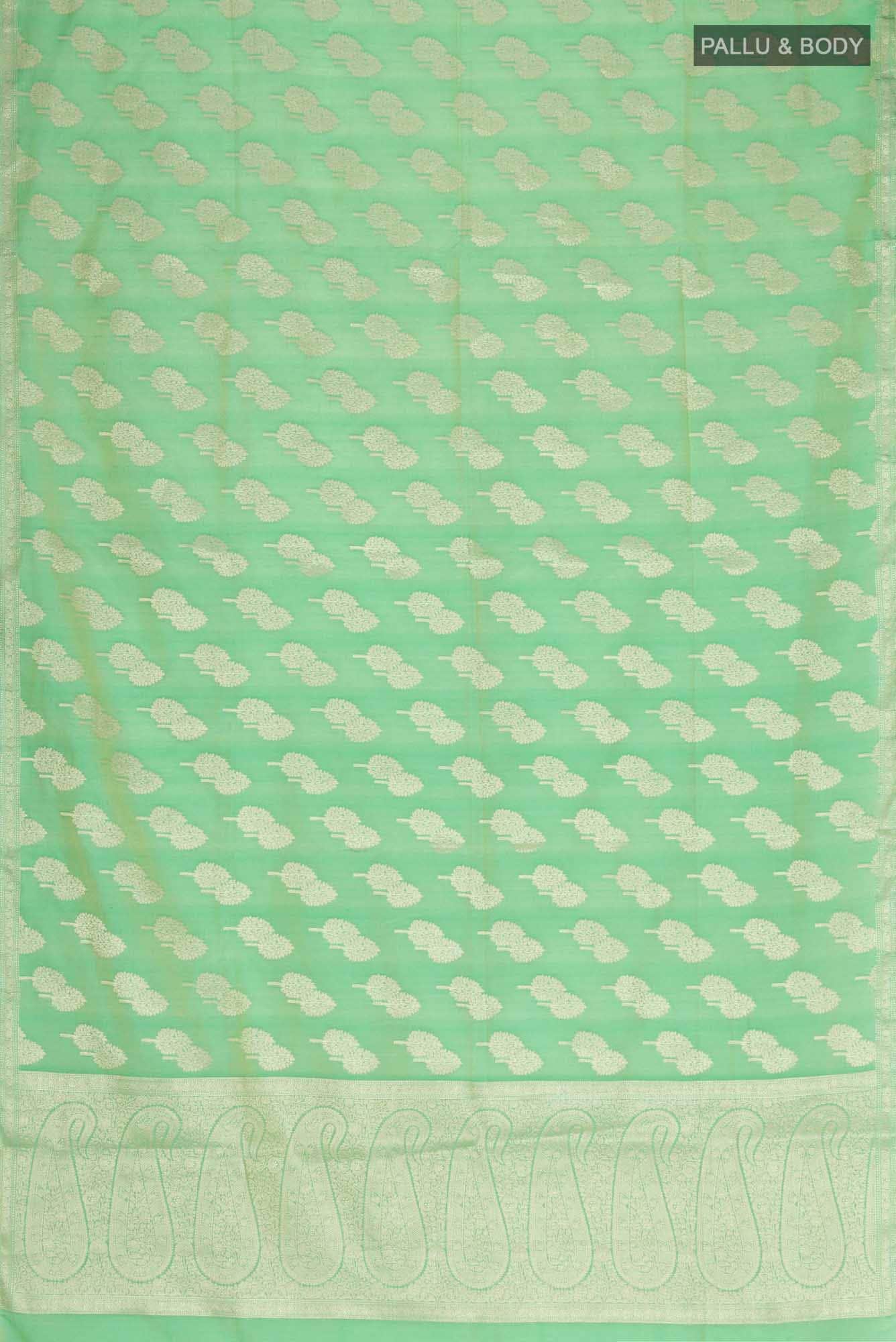 Green Blended Art Silk Saree