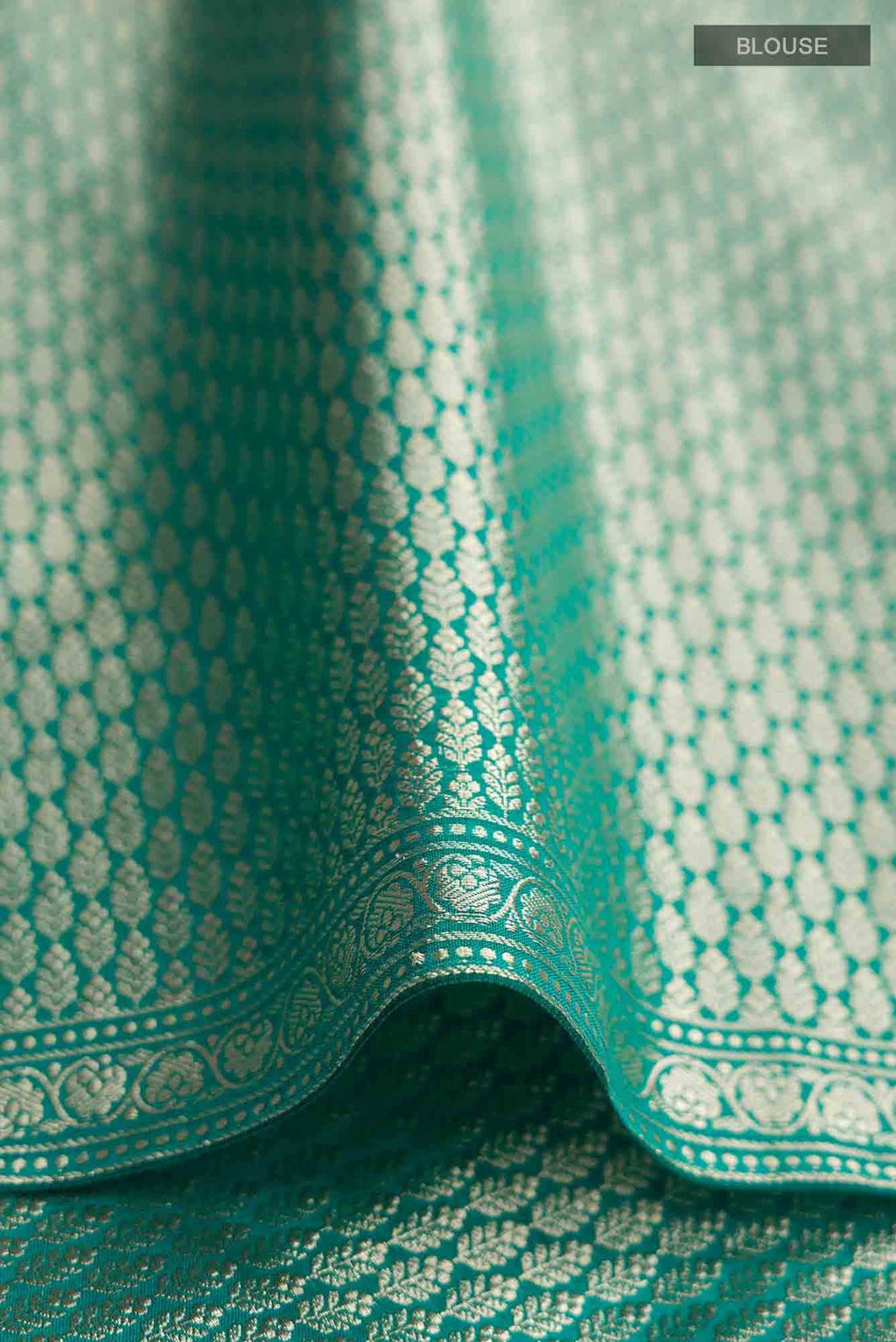 Green Blended Art Silk Saree
