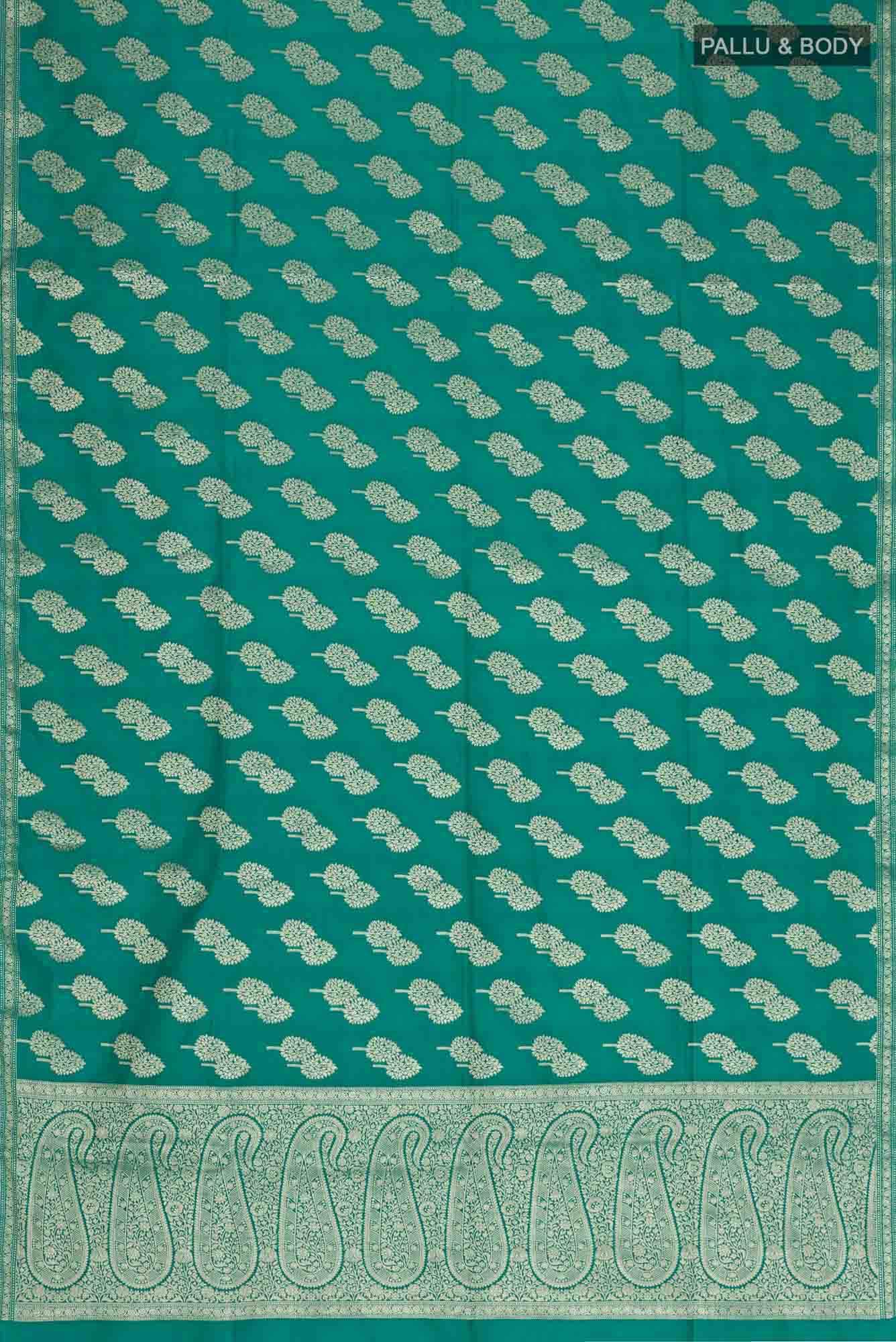 Green Blended Art Silk Saree