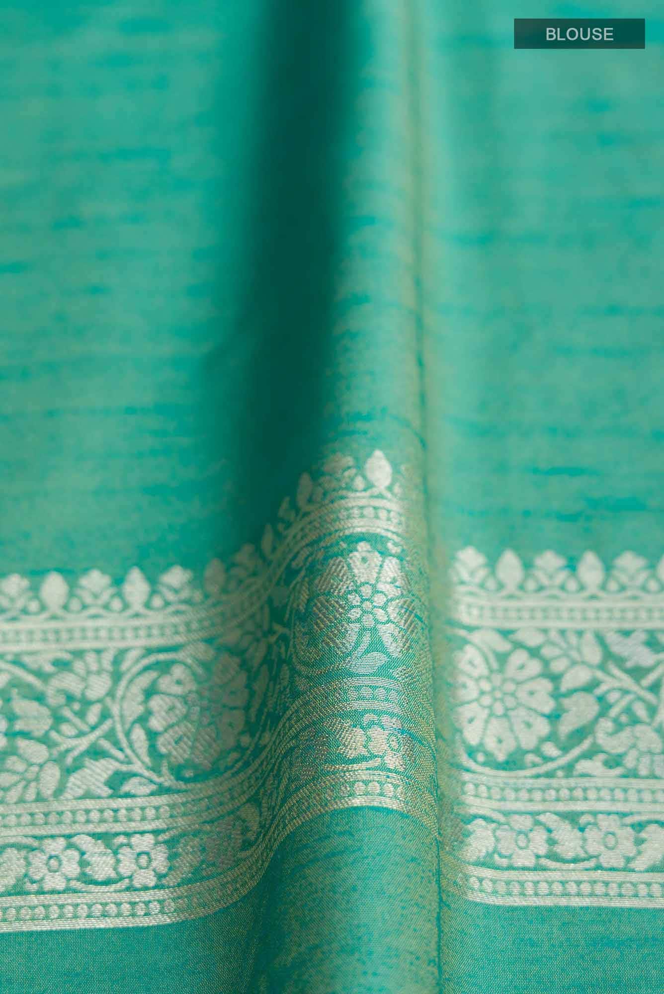 Green Blended Art Silk Saree