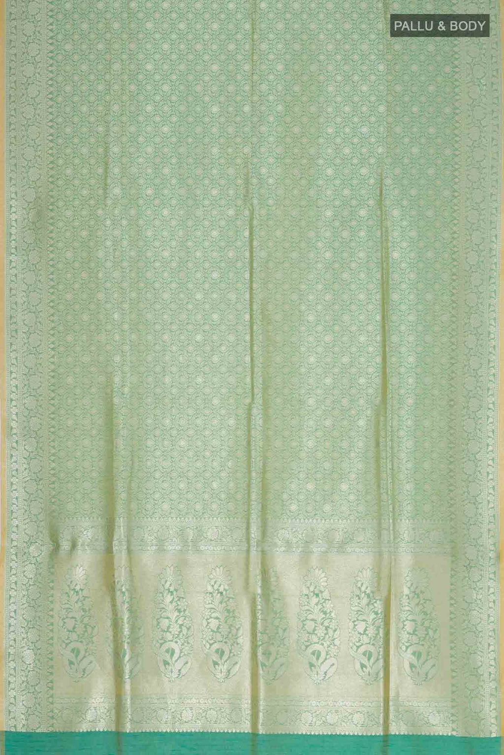 Green Blended Art Silk Saree