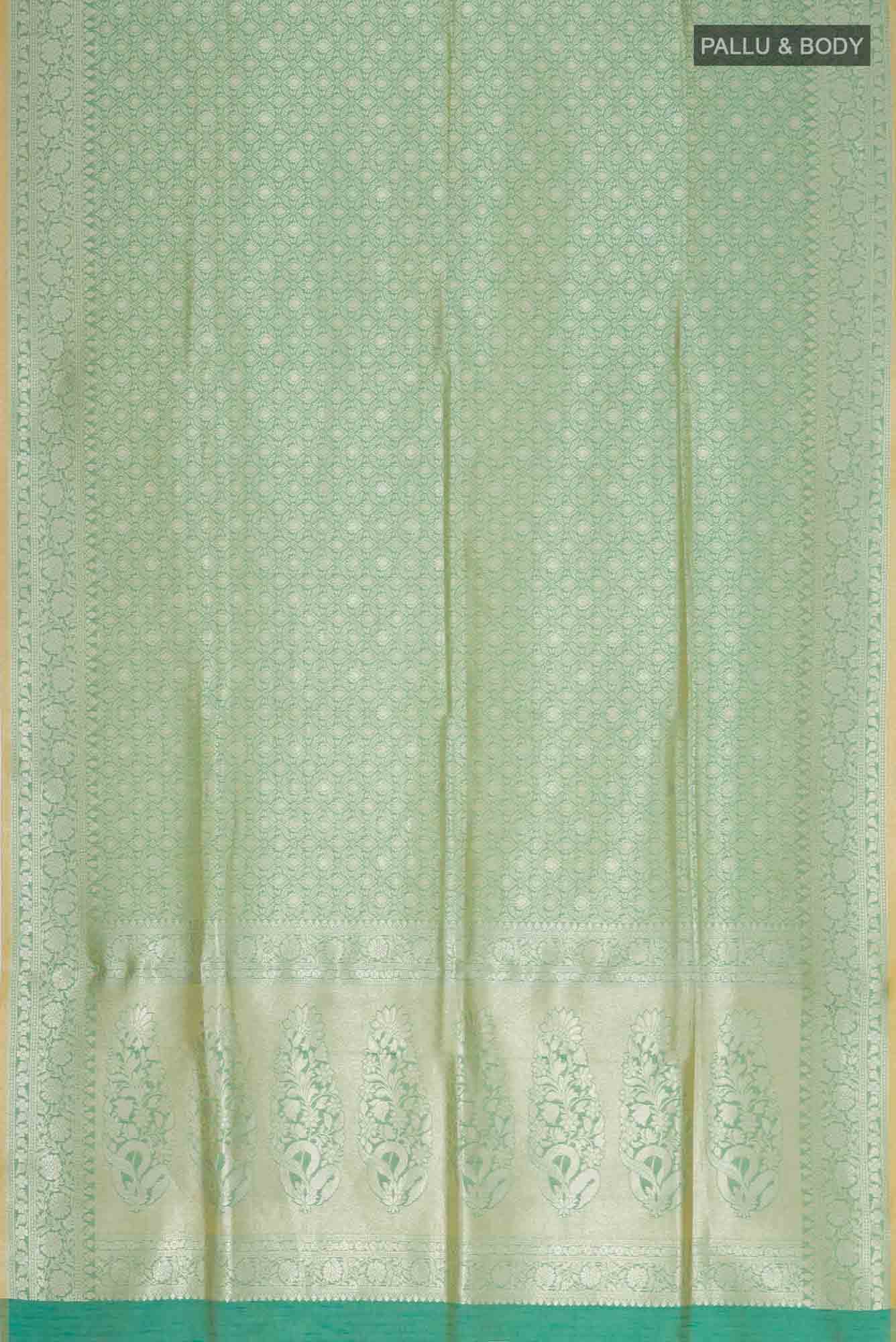 Green Blended Art Silk Saree