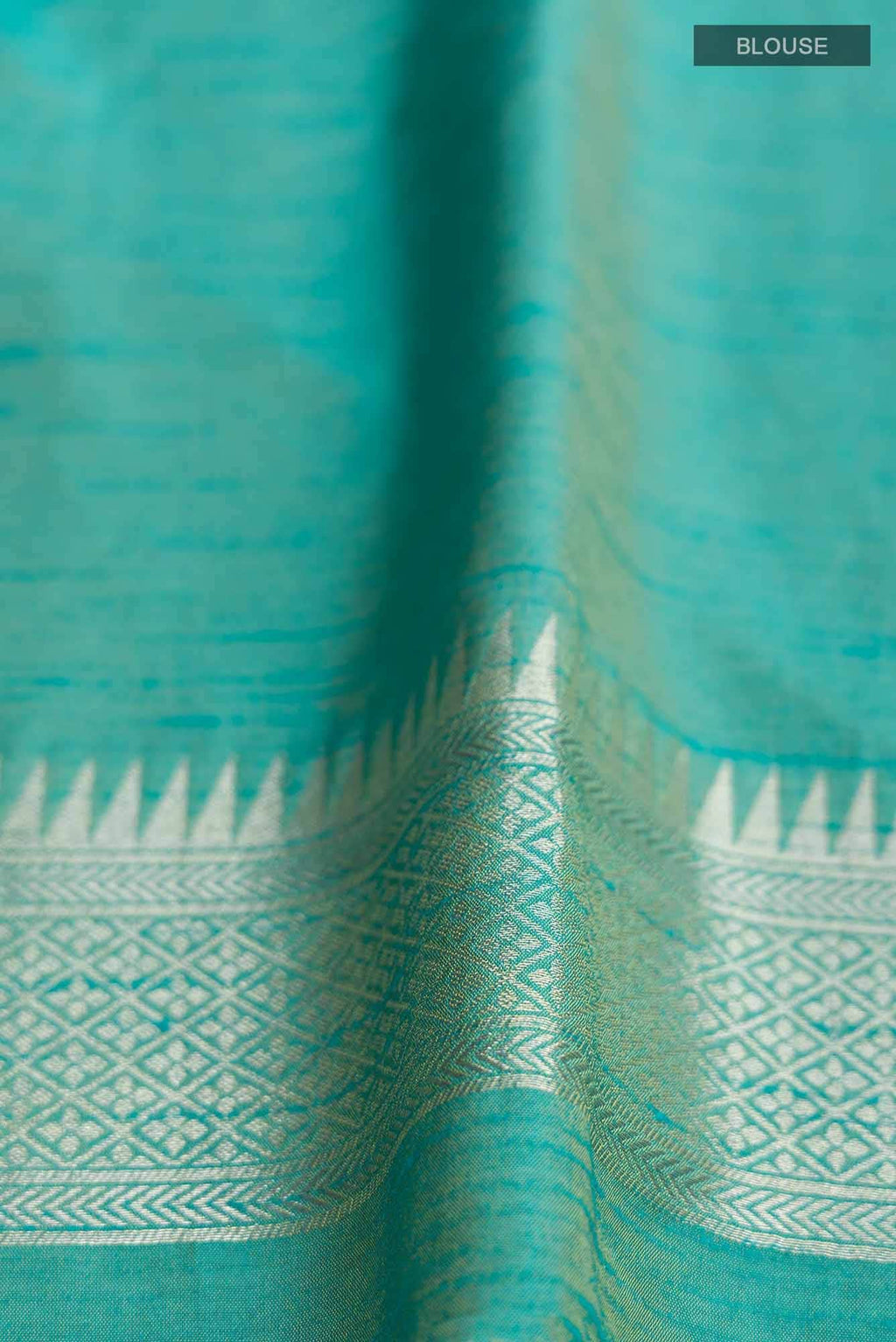 Blue Blended Art Silk Saree