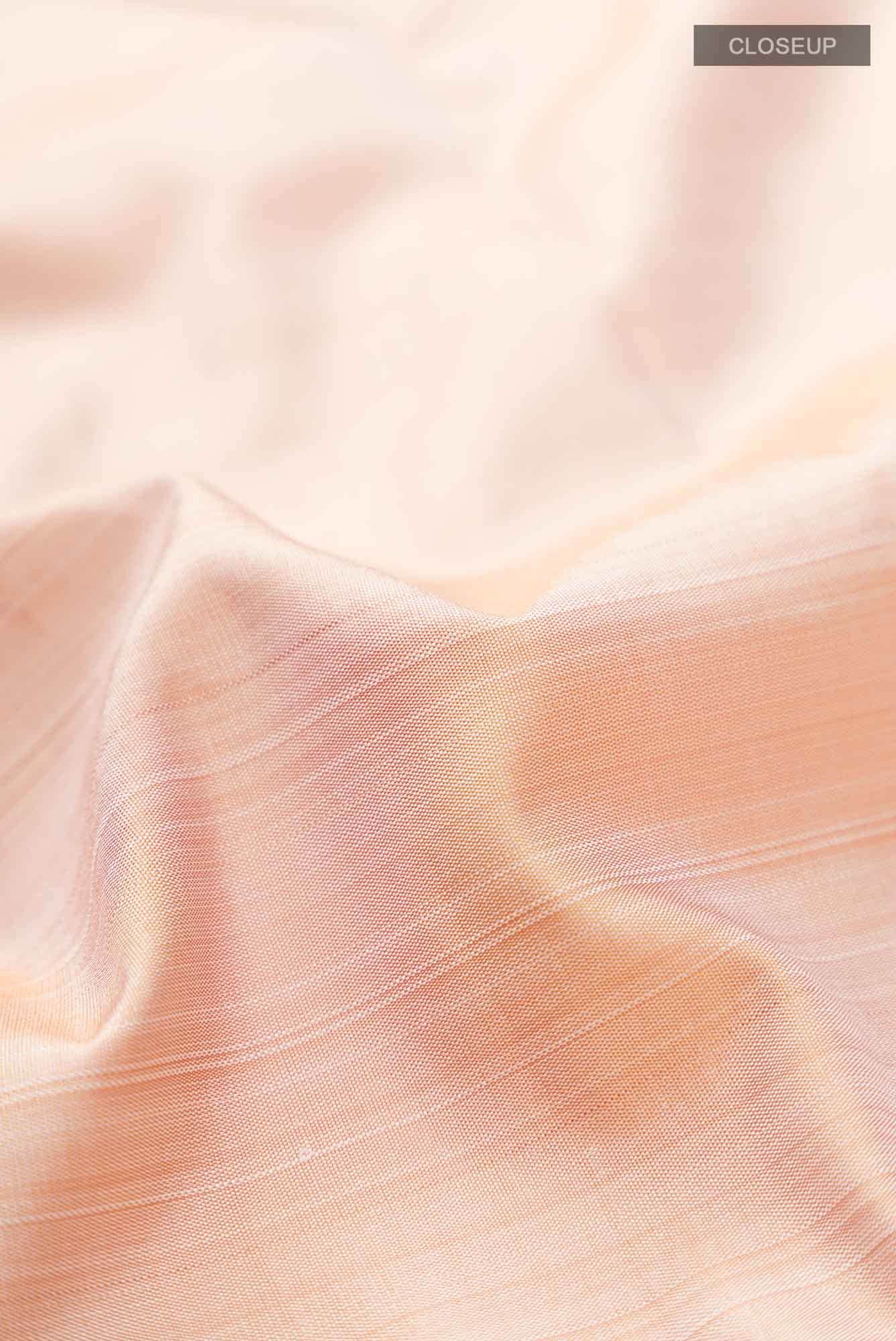 Beige Kanchipuram Silk Saree