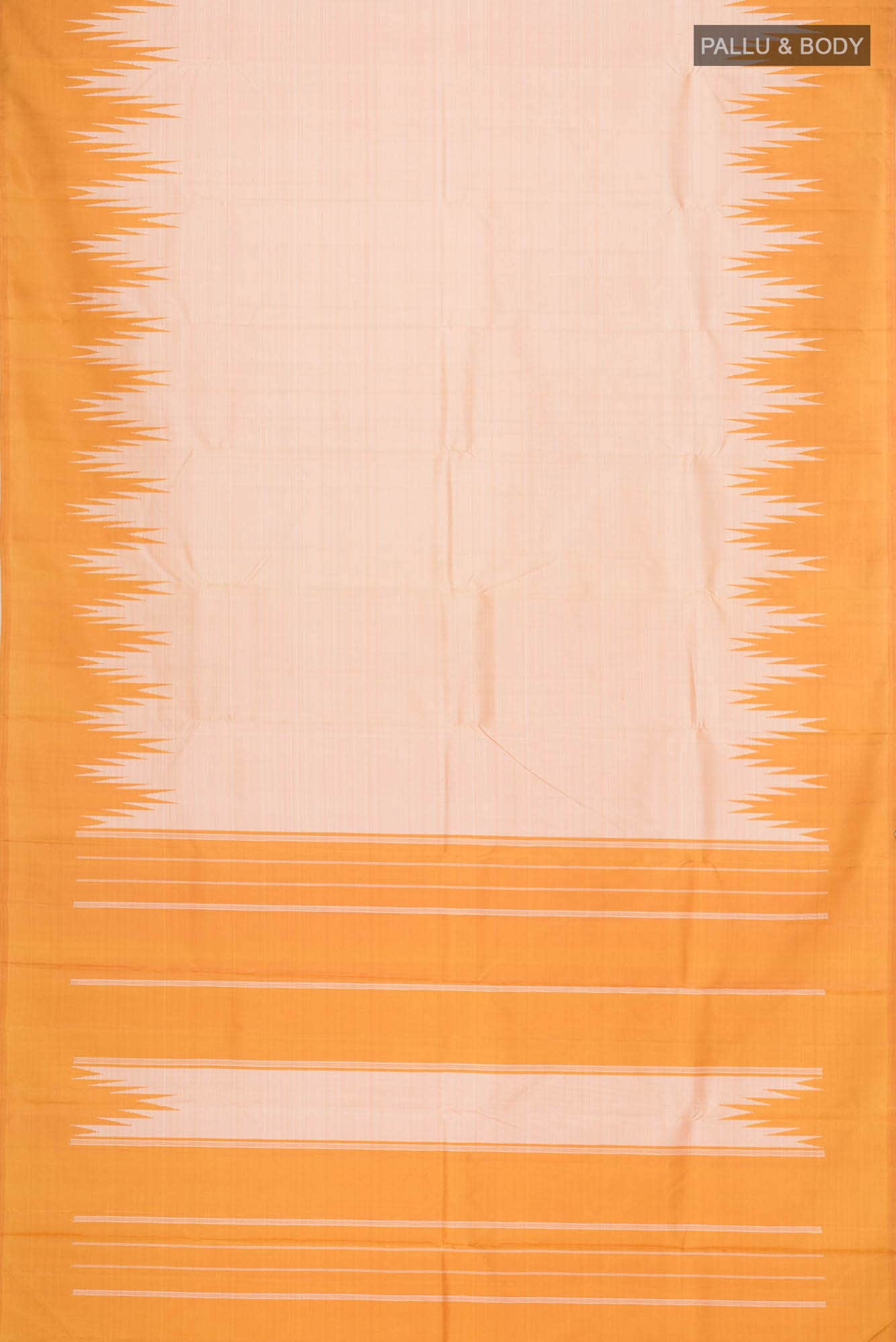 Beige Kanchipuram Silk Saree